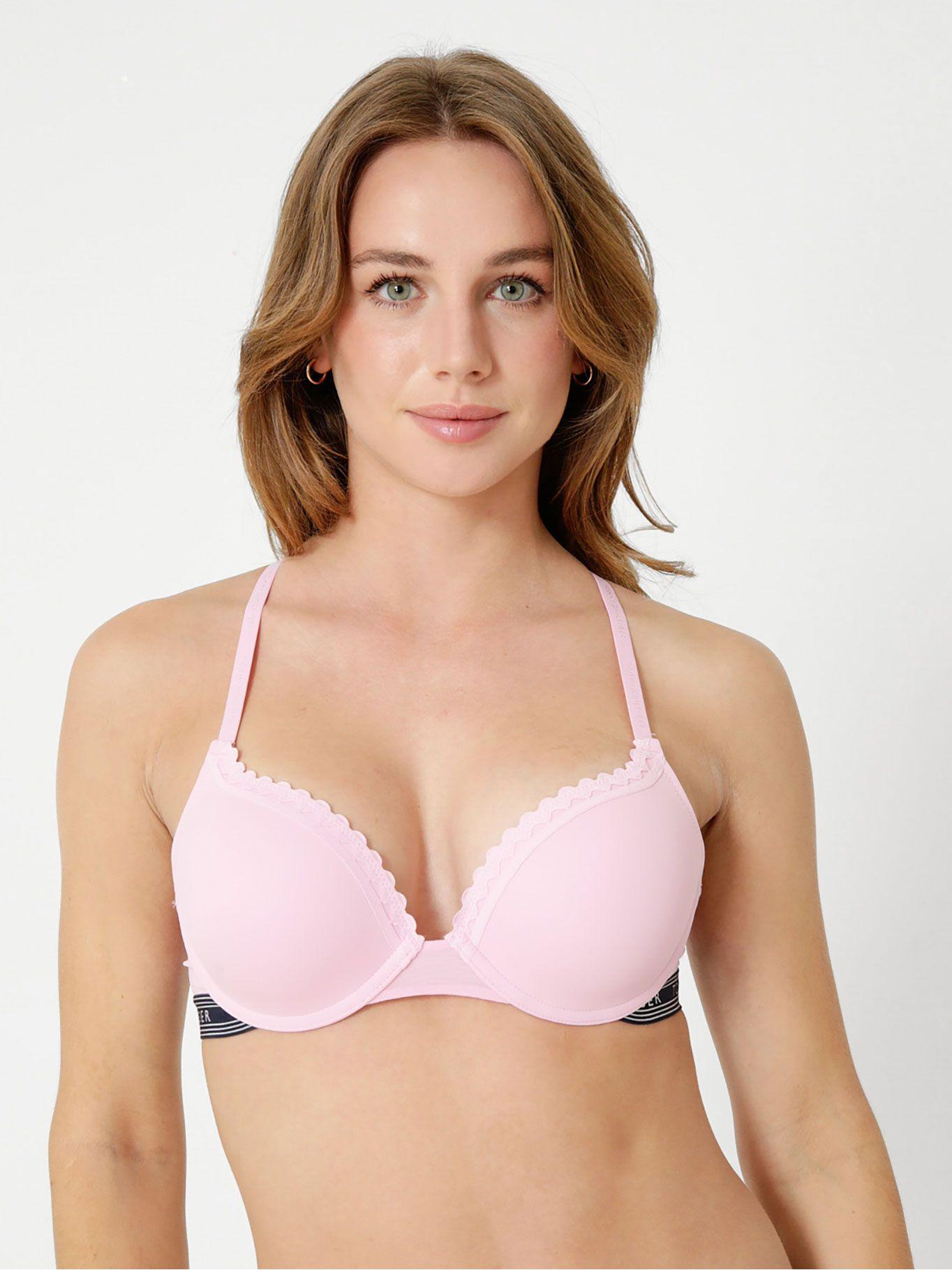 Brassier Push Up Con Logo Rosado Tommy Hilfiger-0