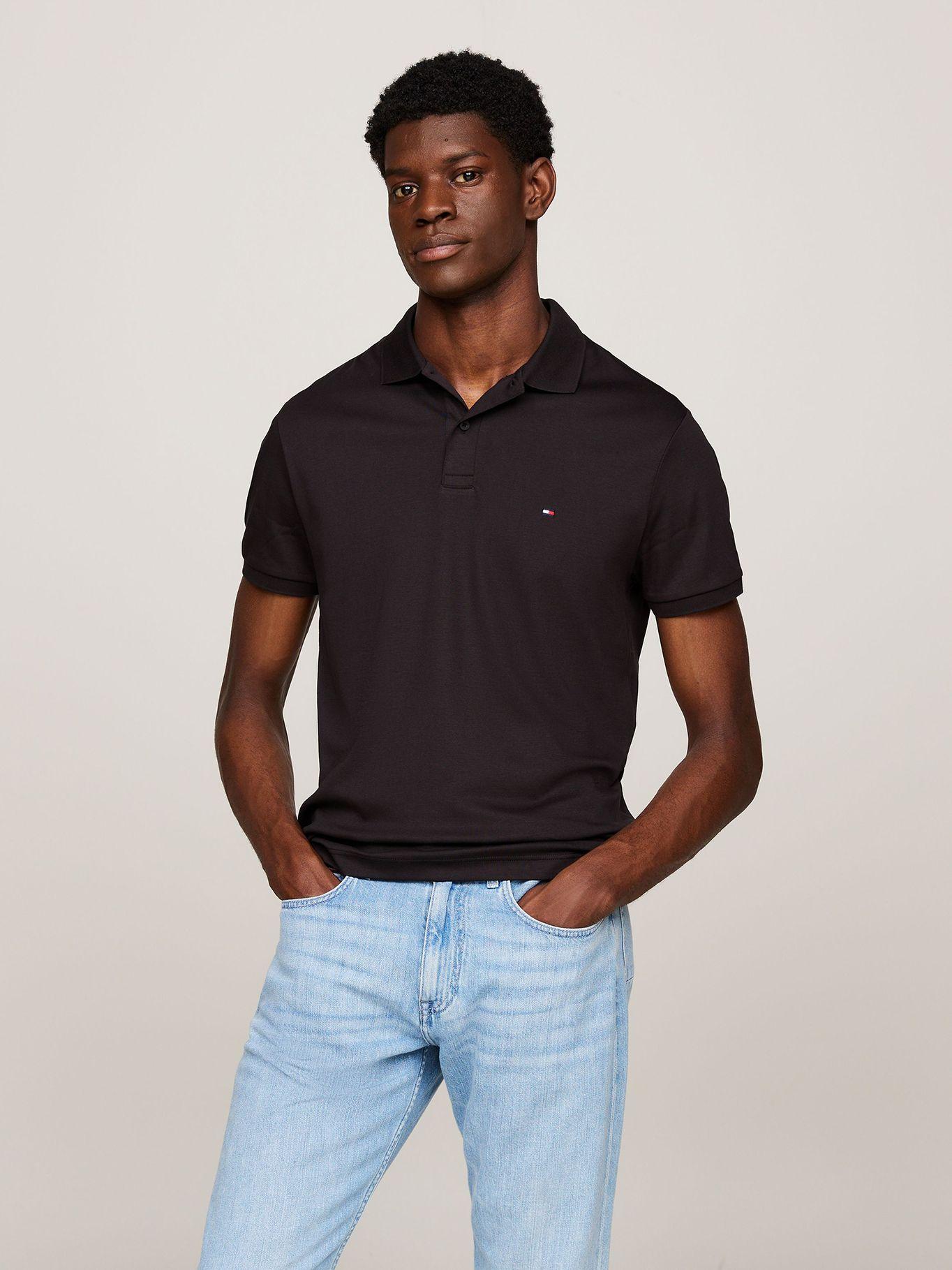 Polo Essential Liquid Cotton Negro Tommy Hilfiger-0