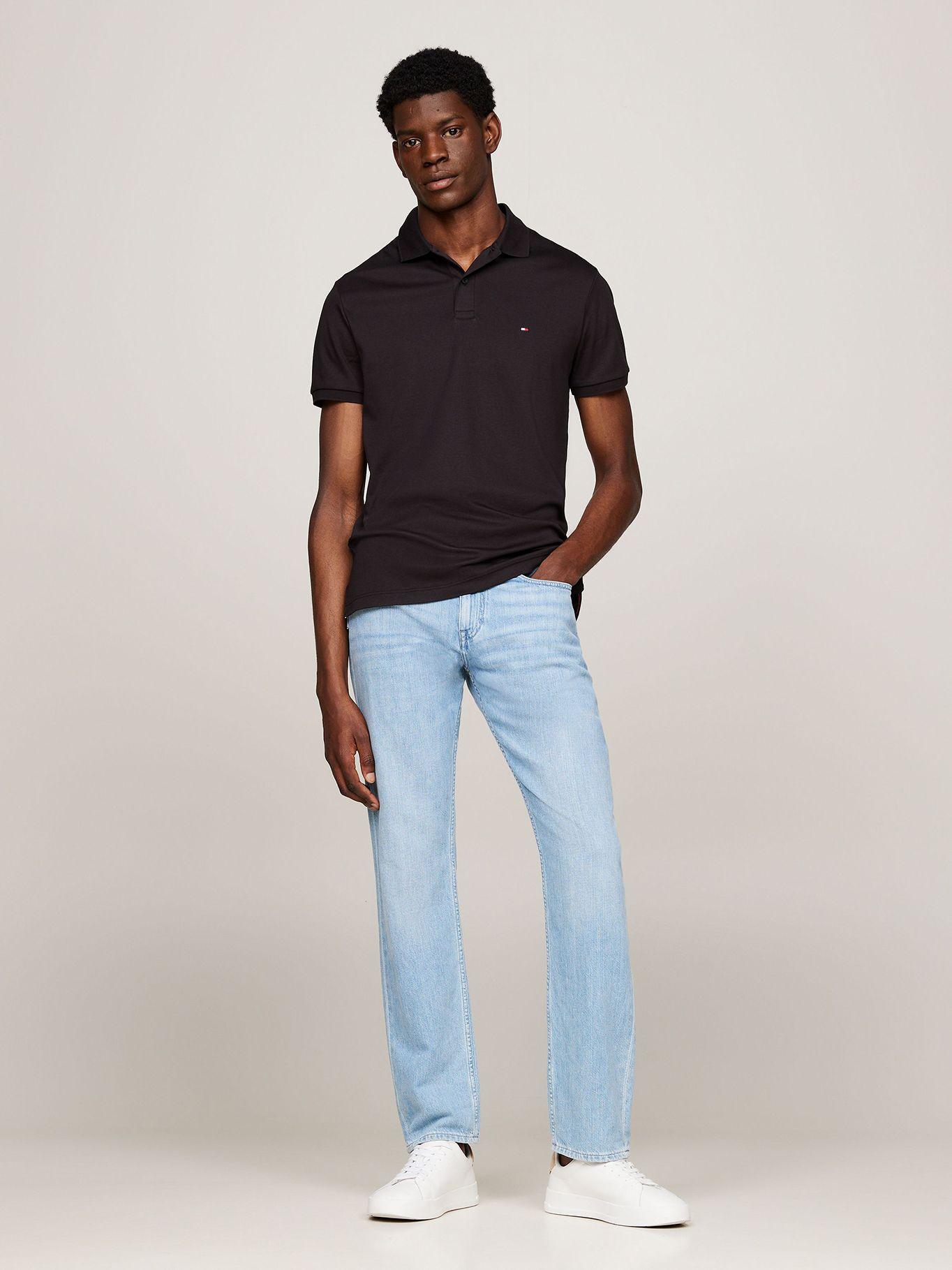 Polo Essential Liquid Cotton Negro Tommy Hilfiger-1