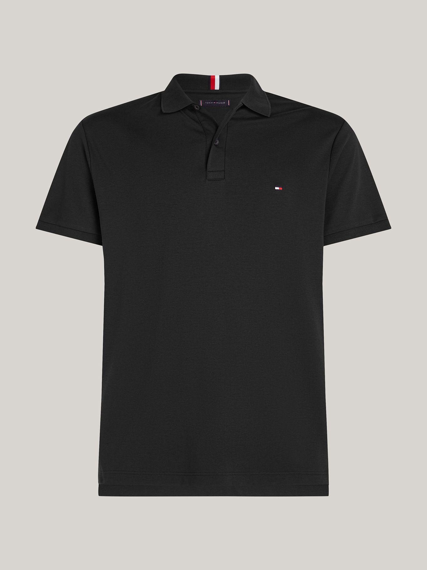 Polo Essential Liquid Cotton Negro Tommy Hilfiger-4