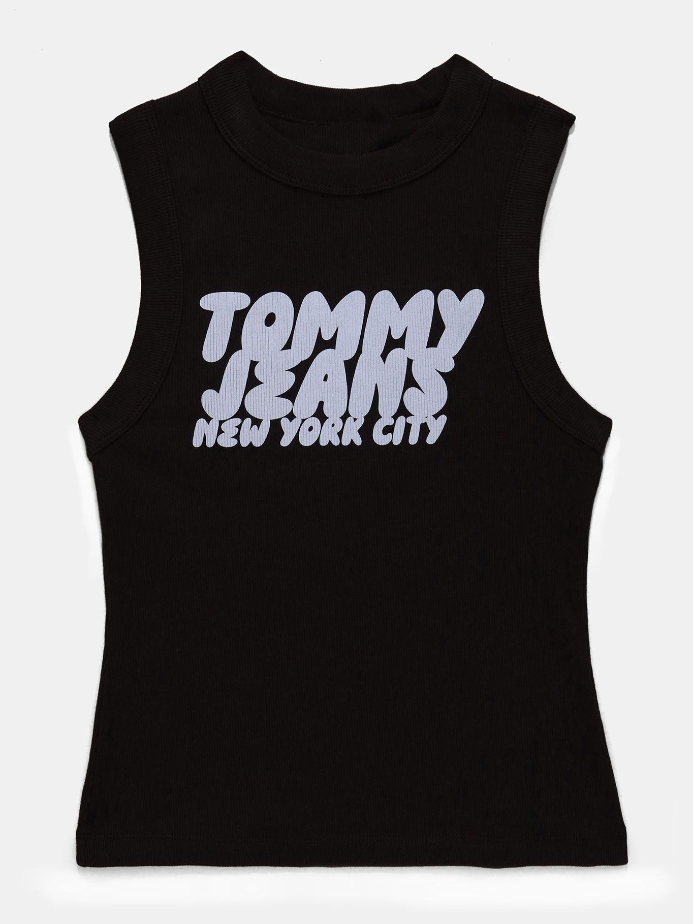 Polera Bubble Con Logo Negro Tommy Jeans-5