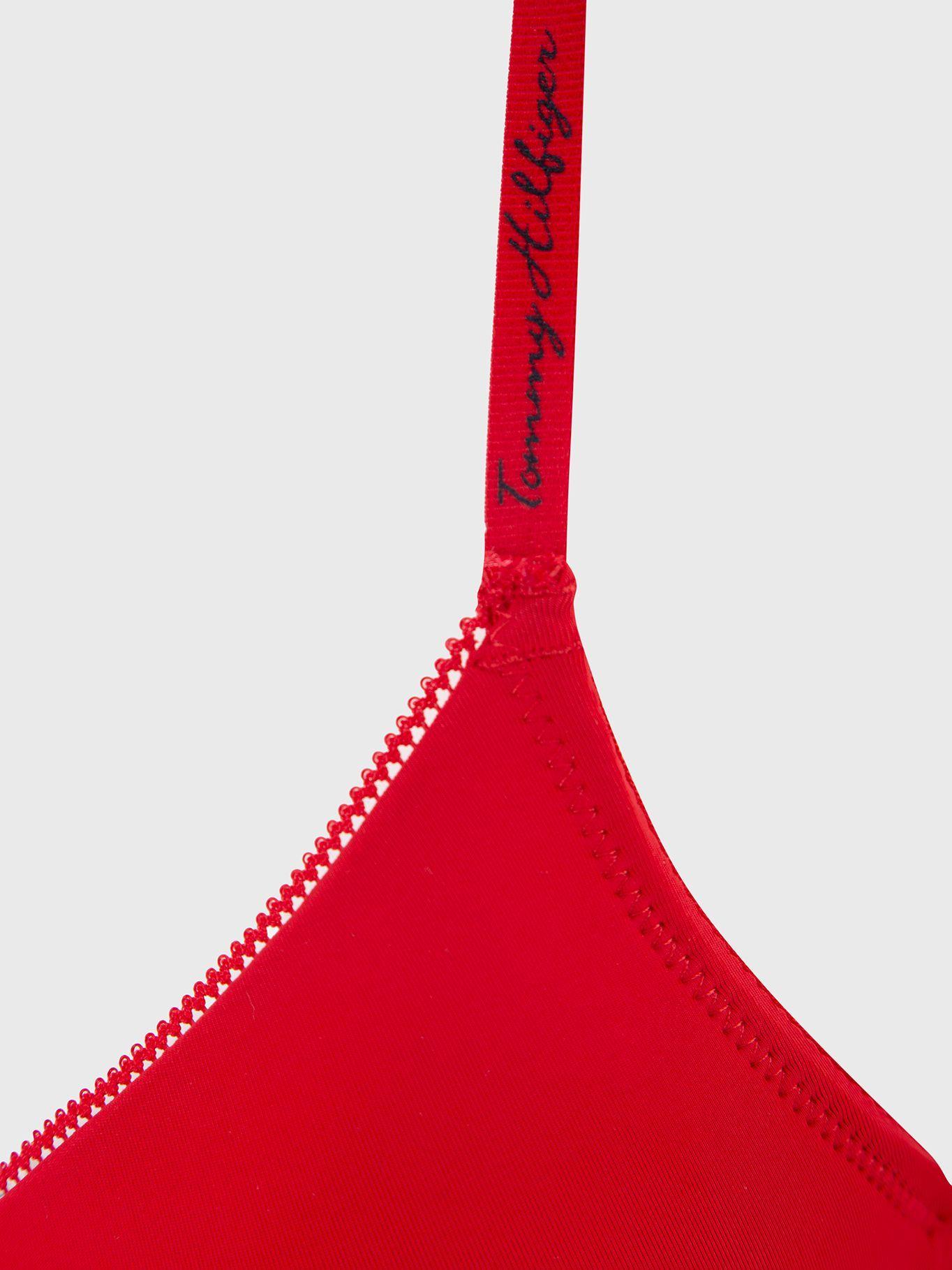 Bralette Wire Lightl Con Logo Rojo Tommy Hilfiger-3