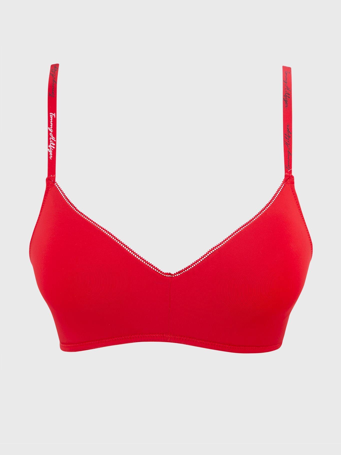 Bralette Wire Lightl Con Logo Rojo Tommy Hilfiger-0