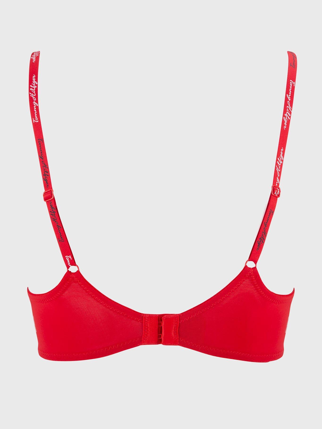 Bralette Wire Lightl Con Logo Rojo Tommy Hilfiger-1