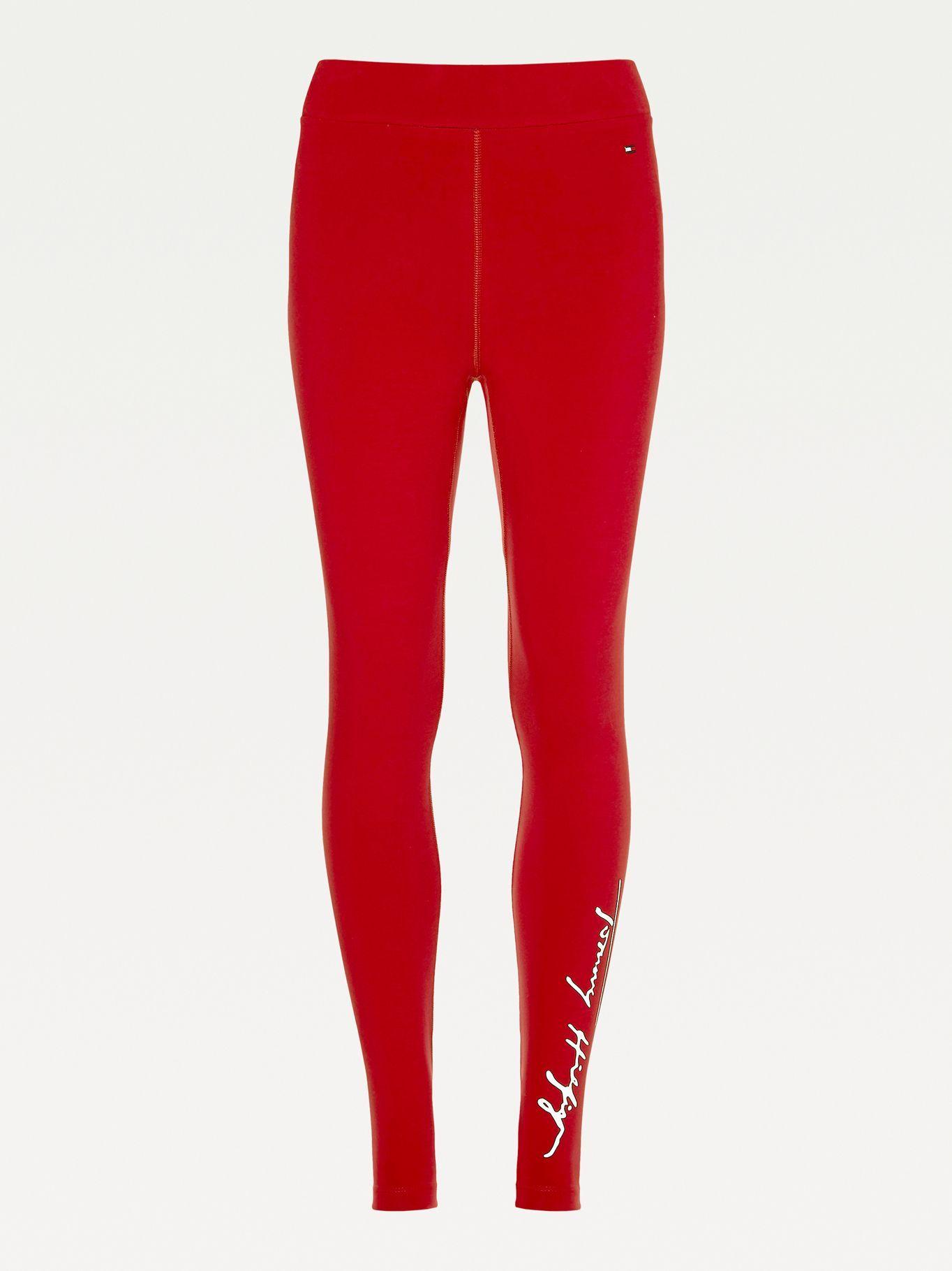 Leggings Script Th Rojo Tommy Hilfiger-1