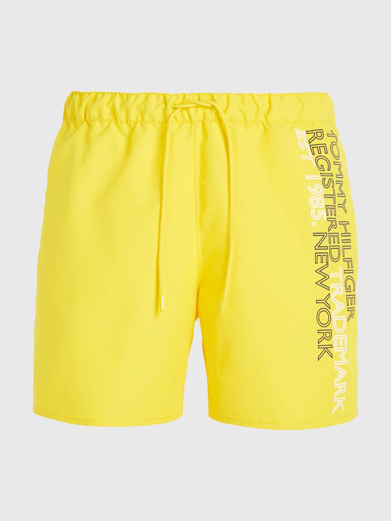 Traje De Baño Logo Est. 1985 Amarillo Tommy Hilfiger-3