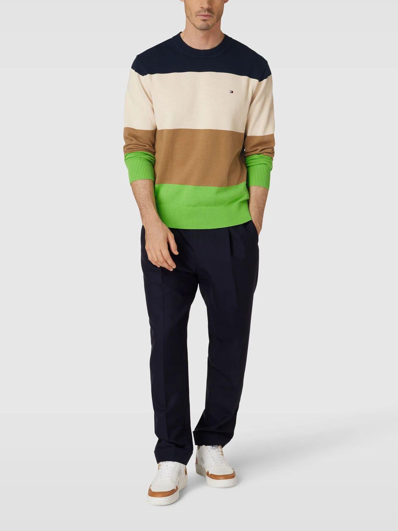 Sweater Color Block  Café Tommy Hilfiger-1