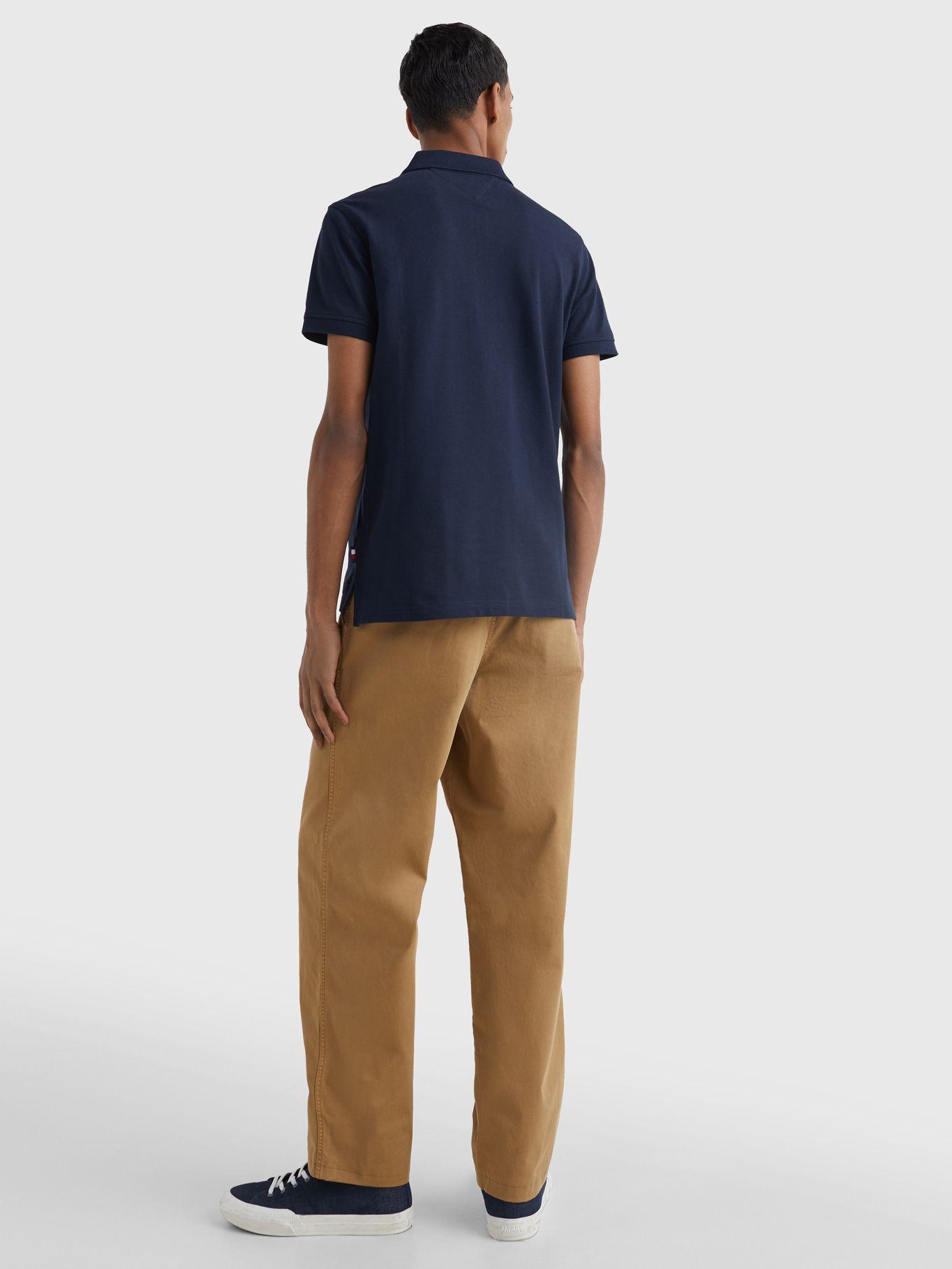 Polo Con Medio Cierre Slim Fit Azul Tommy Hilfiger-2
