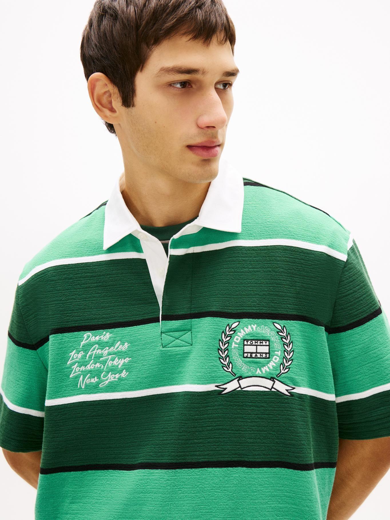 Polo A Rayas Estilo Rugby Relaxed Fit-3