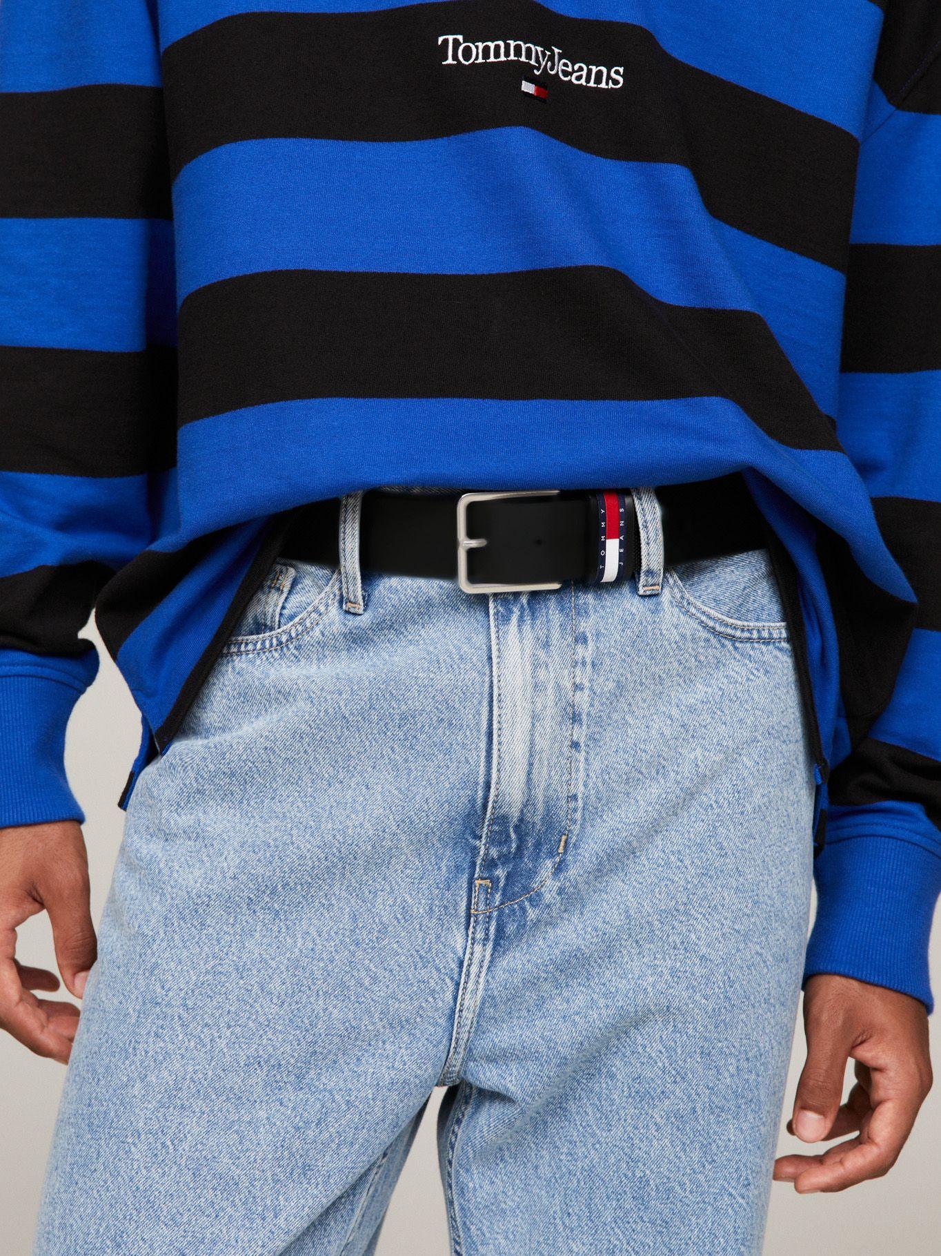 Cinturón Elevated De Cuero Negro Tommy Hilfiger-1