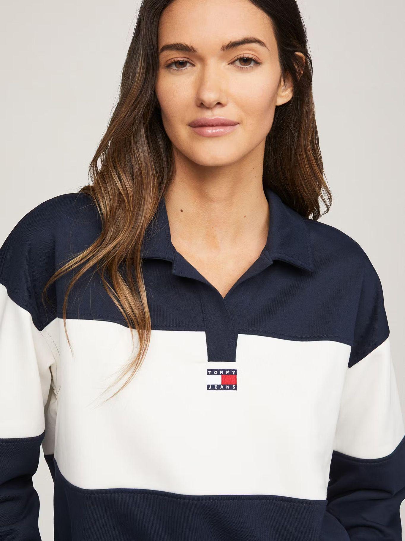 Sweater Relaxed Color Block Azul Tommy Jeans-3