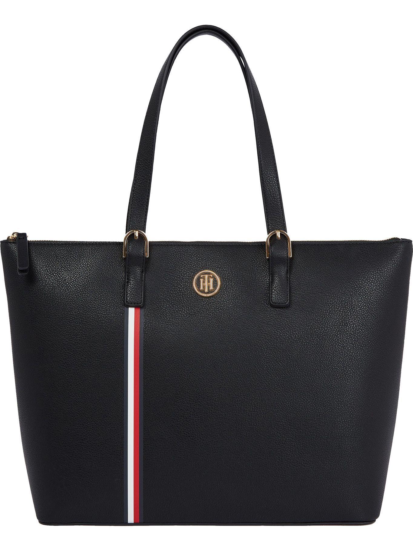 Bolso Tote Global Stripe  Negro Tommy Hilfiger-0