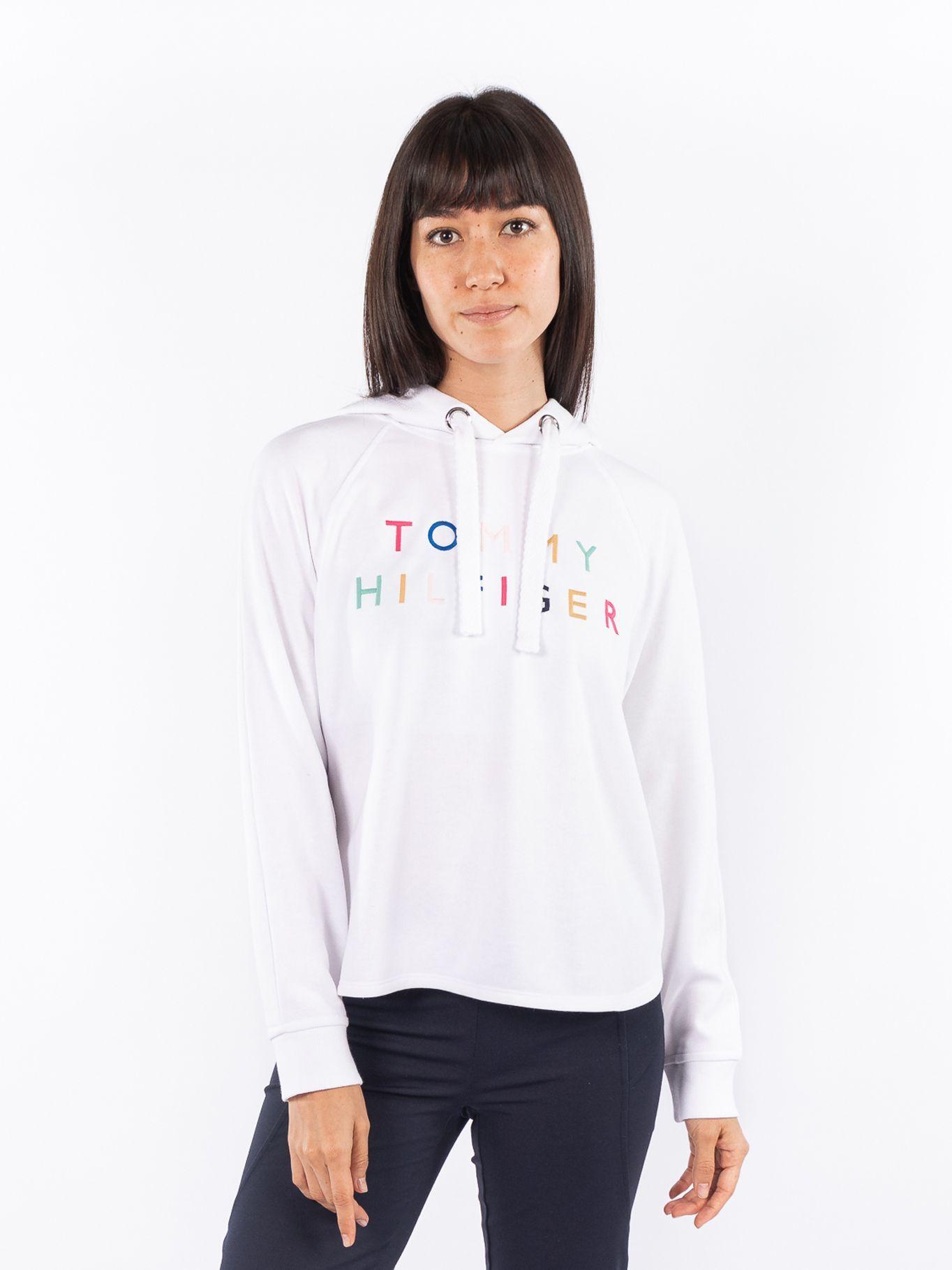 Polerón Hoodie Bordado Blanco Tommy Hilfiger-0
