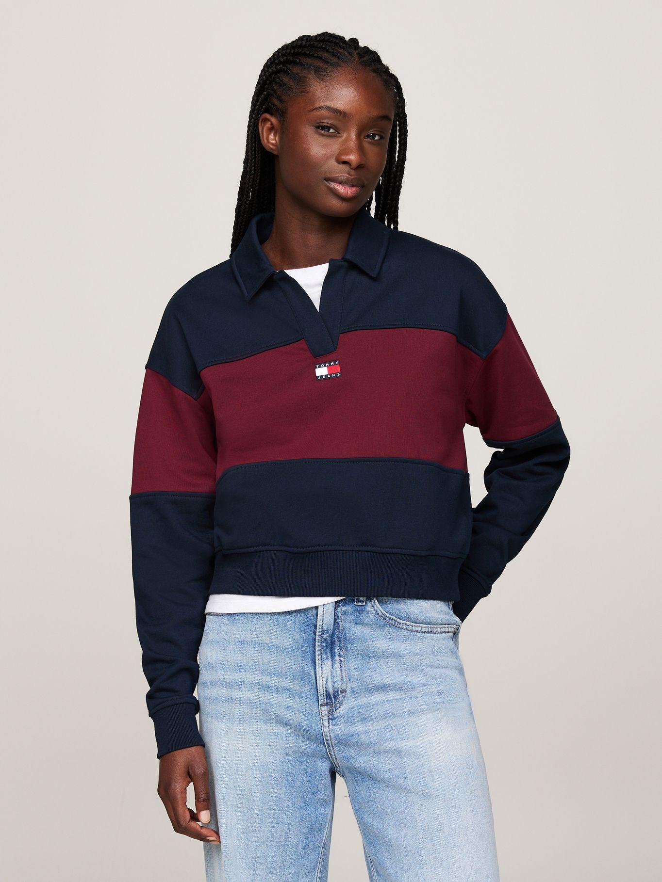 Sweater Relaxed Color Block Azul Tommy Hilfiger-0
