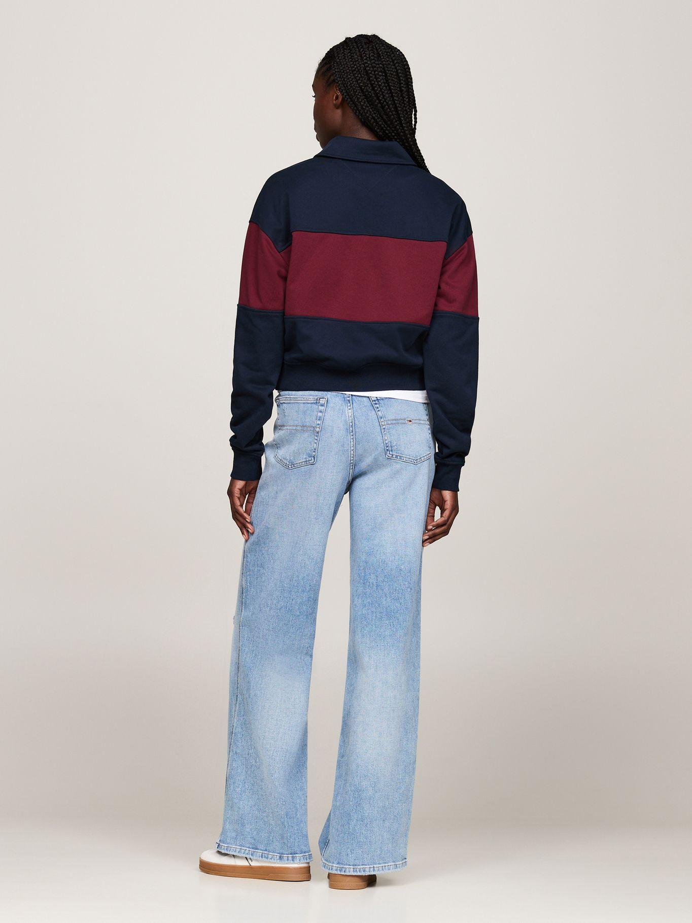 Sweater Relaxed Color Block Azul Tommy Hilfiger-2