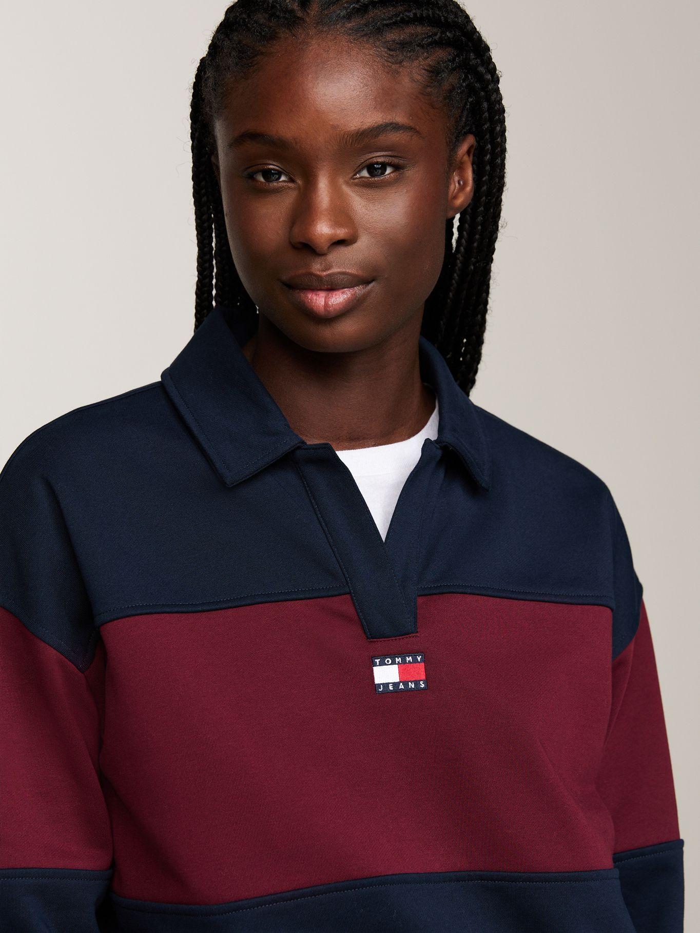 Sweater Relaxed Color Block Azul Tommy Hilfiger-3