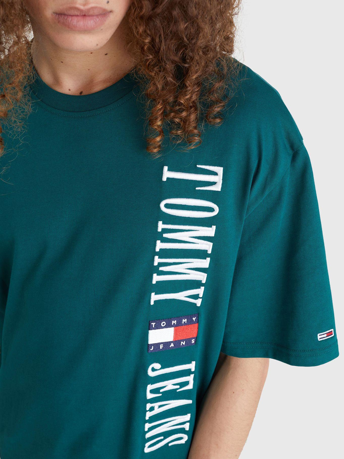 Polera Skater Archive Logo Verde Tommy Jeans-3