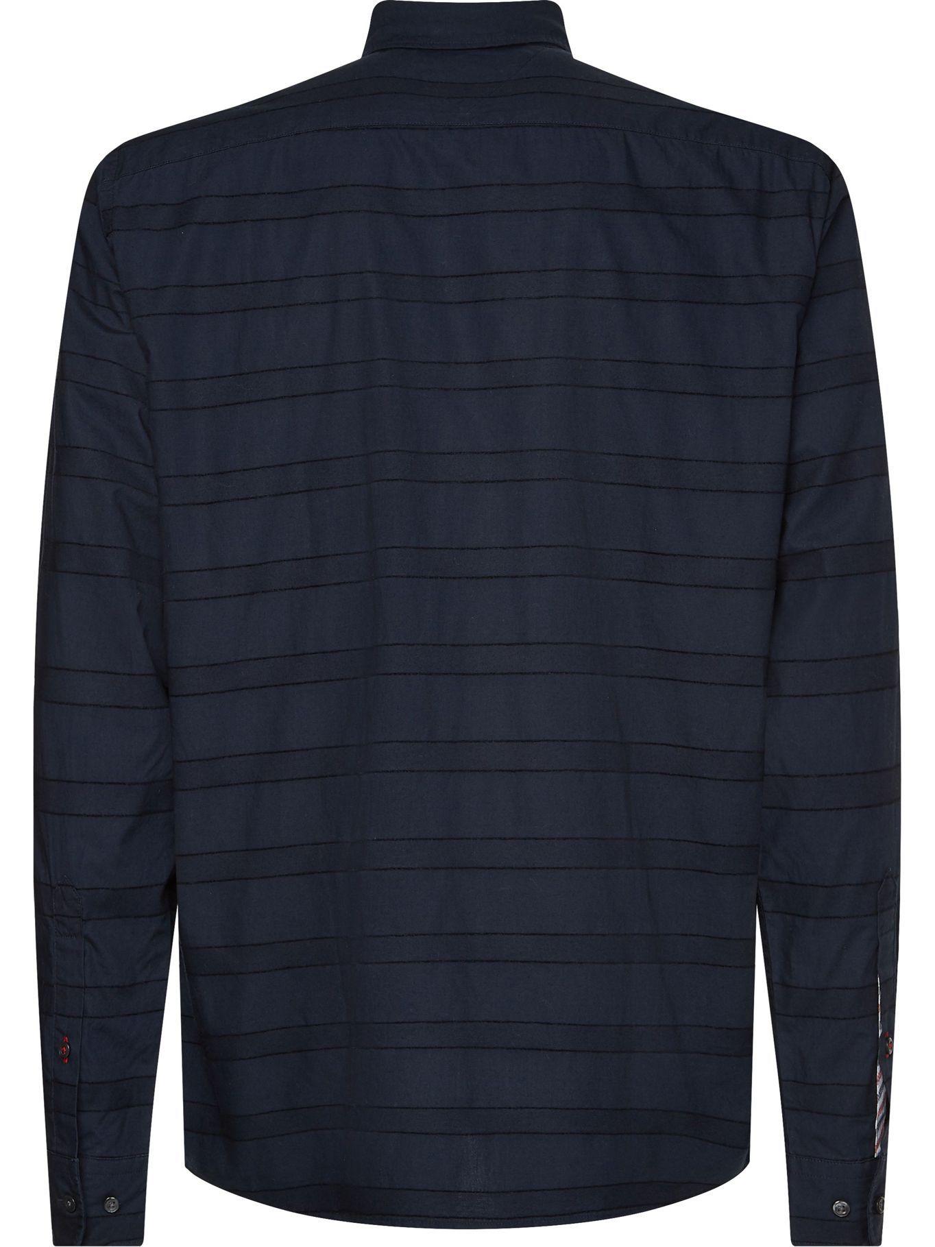 Camisa Chenille A Rayas Negro Tommy Hilfiger-1