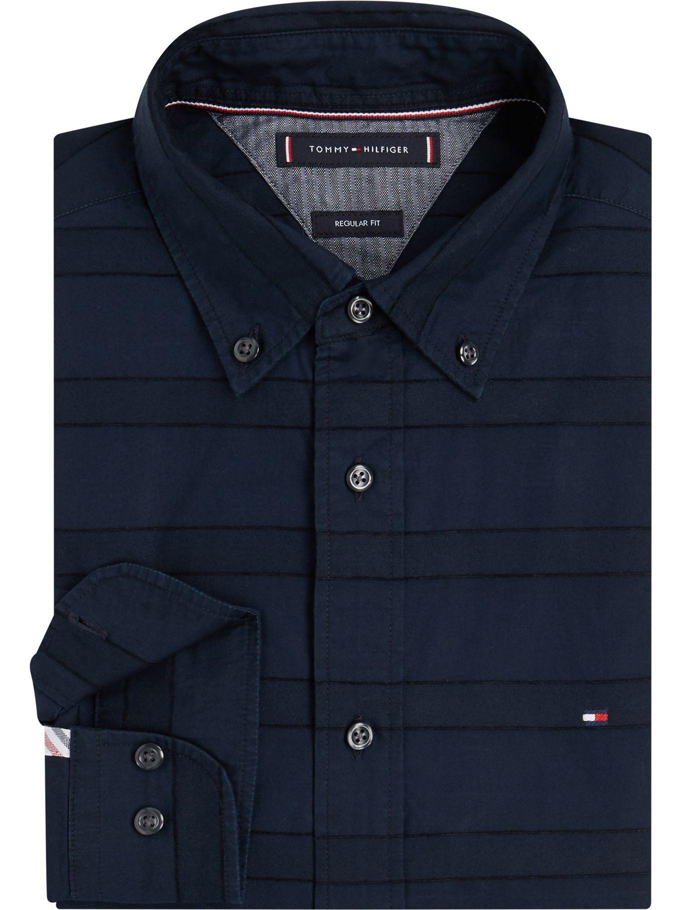 Camisa Chenille A Rayas Negro Tommy Hilfiger-3
