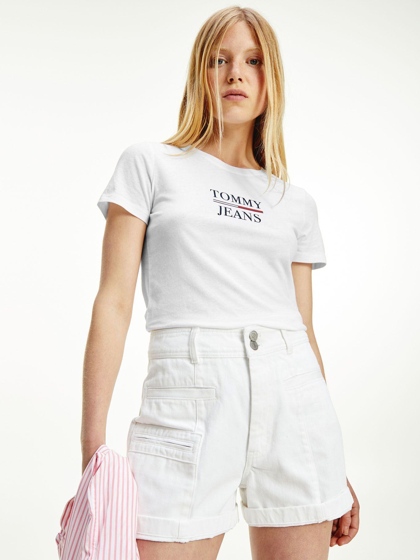 Polera Essential Logo Blanco Tommy Jeans M2-0