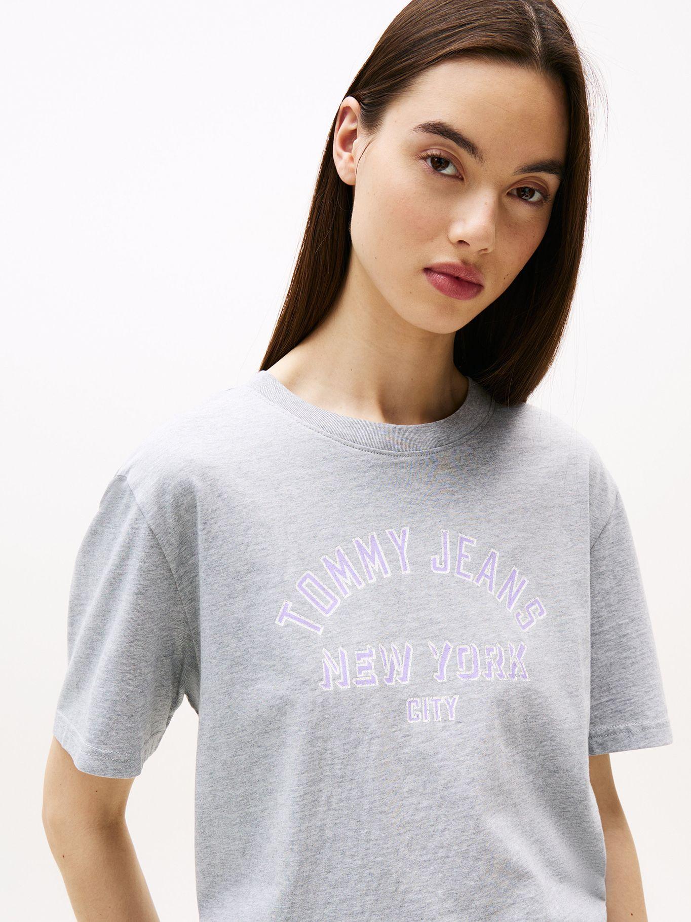 Polera Varsity Relaxed Fit Gris Q13 Tommy Jeans-3