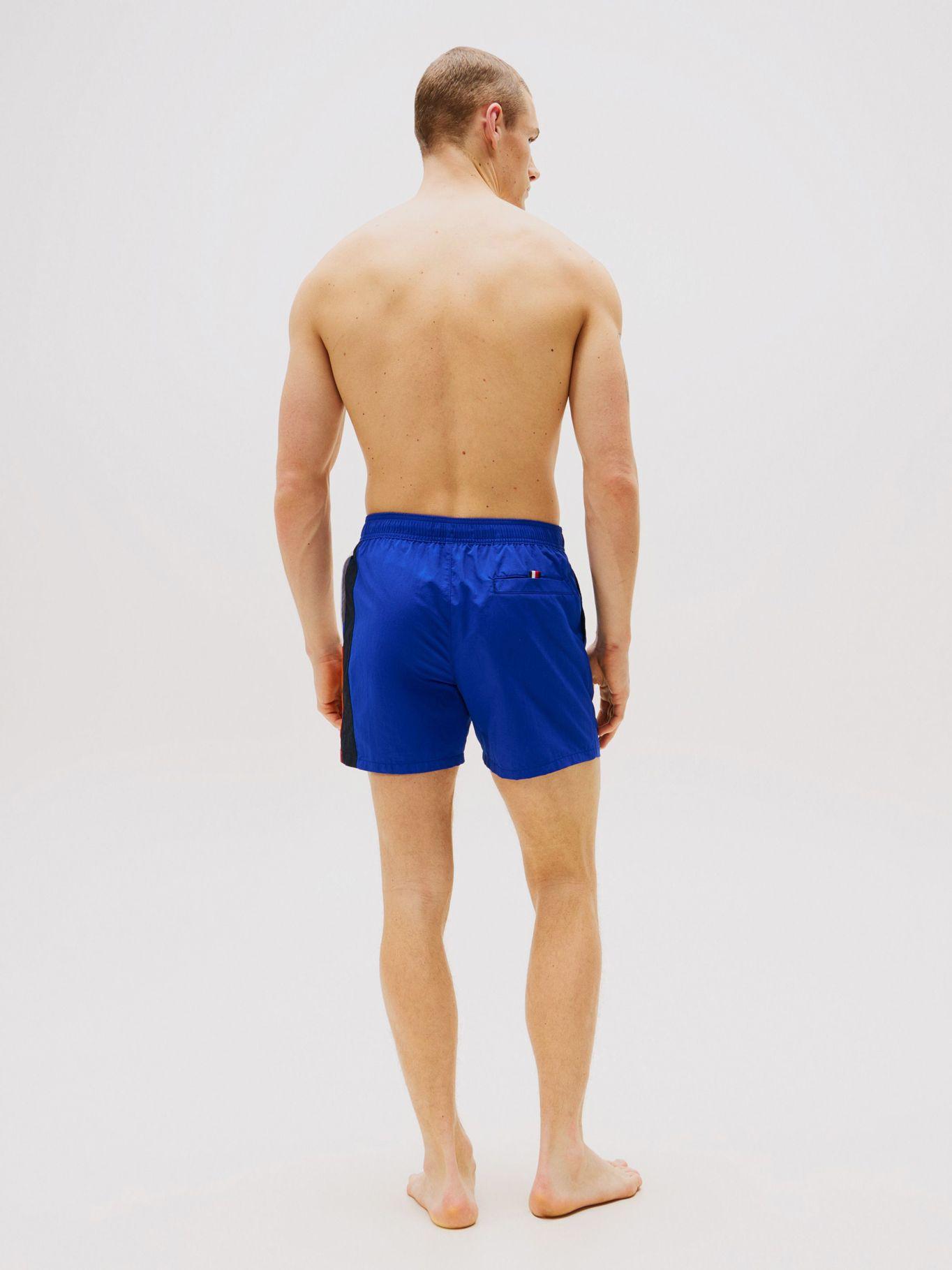 Traje De Baño Medio Largo De Logo Azul Tommy Hilfiger-2