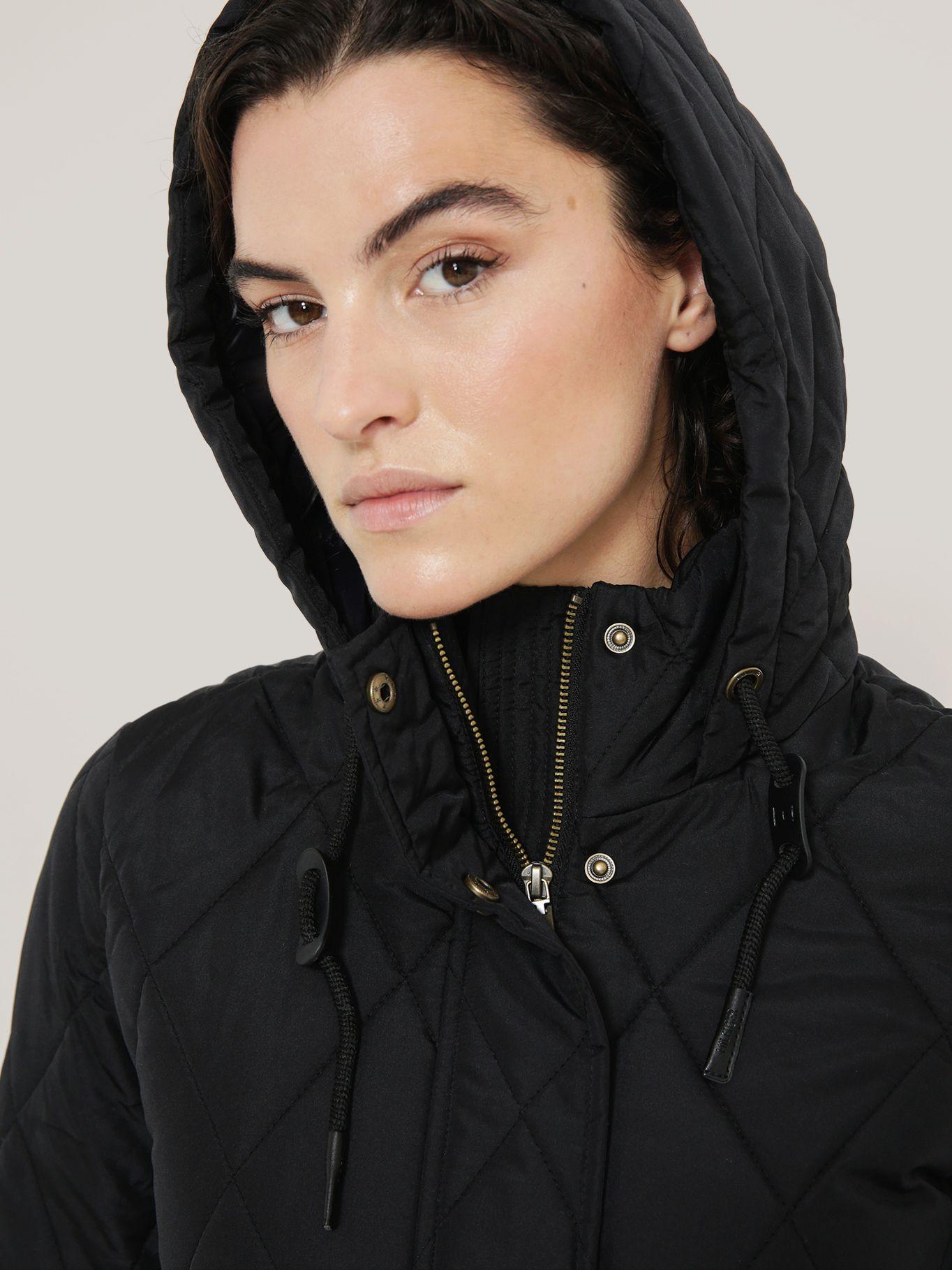 PARKA QUILTED GORRO Y CIERRE NEGRO TOMMY HILFIGER-4