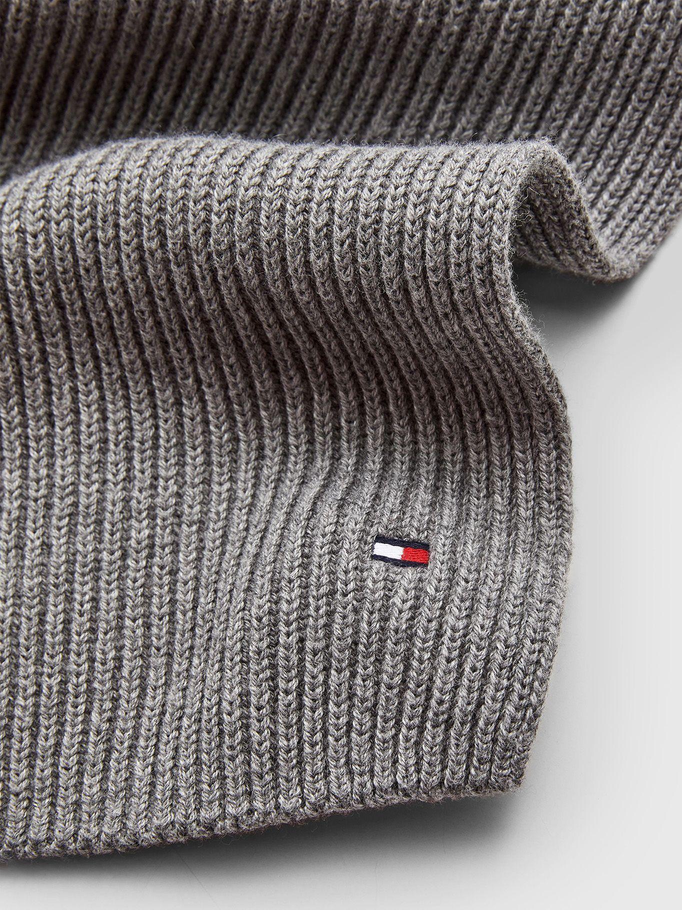 Bufanda Essential De Punto Elástico Gris Tommy Hilfiger-1