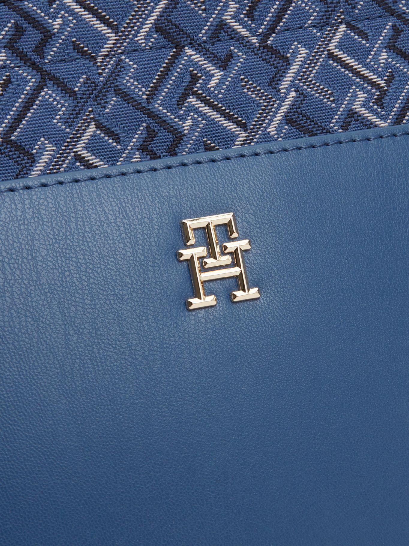 Cartera Tote En Jacquard Azul Tommy Hilfiger-2