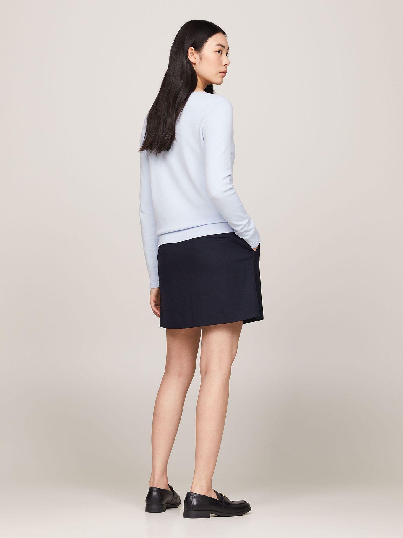 Sweater Con Cuello Estilo Barco Celeste Tommy Hilfiger-2