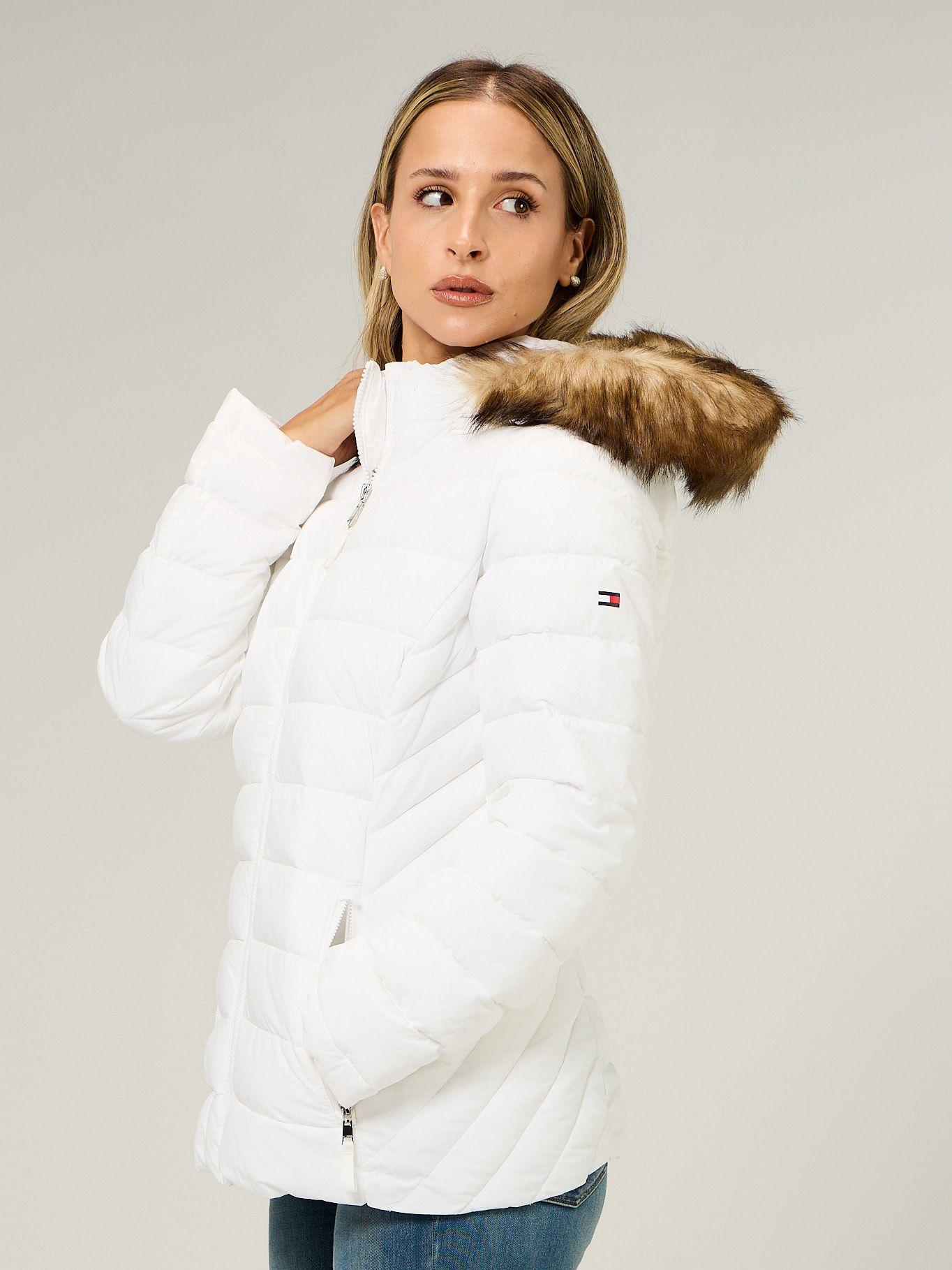 Parka Puffer Acolchada Blanco Tommy Hilfiger-0