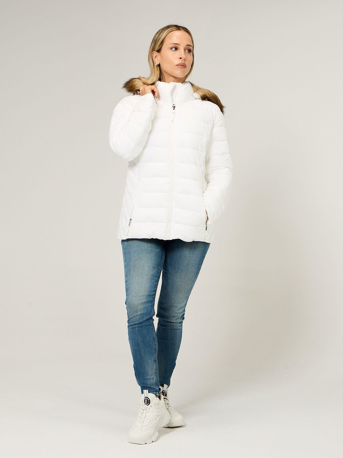 Parka Puffer Acolchada Blanco Tommy Hilfiger-1