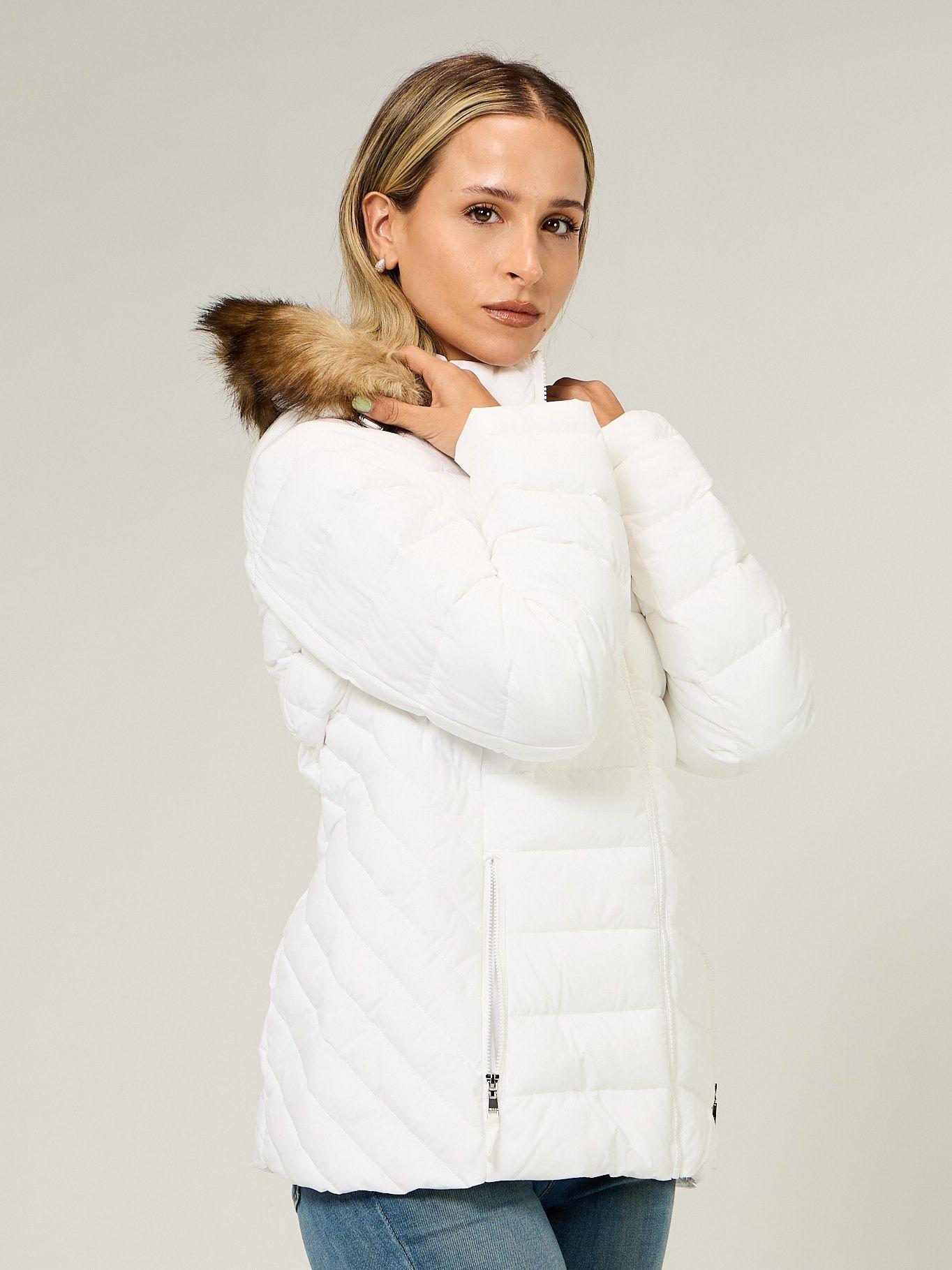 Parka Puffer Acolchada Blanco Tommy Hilfiger-3