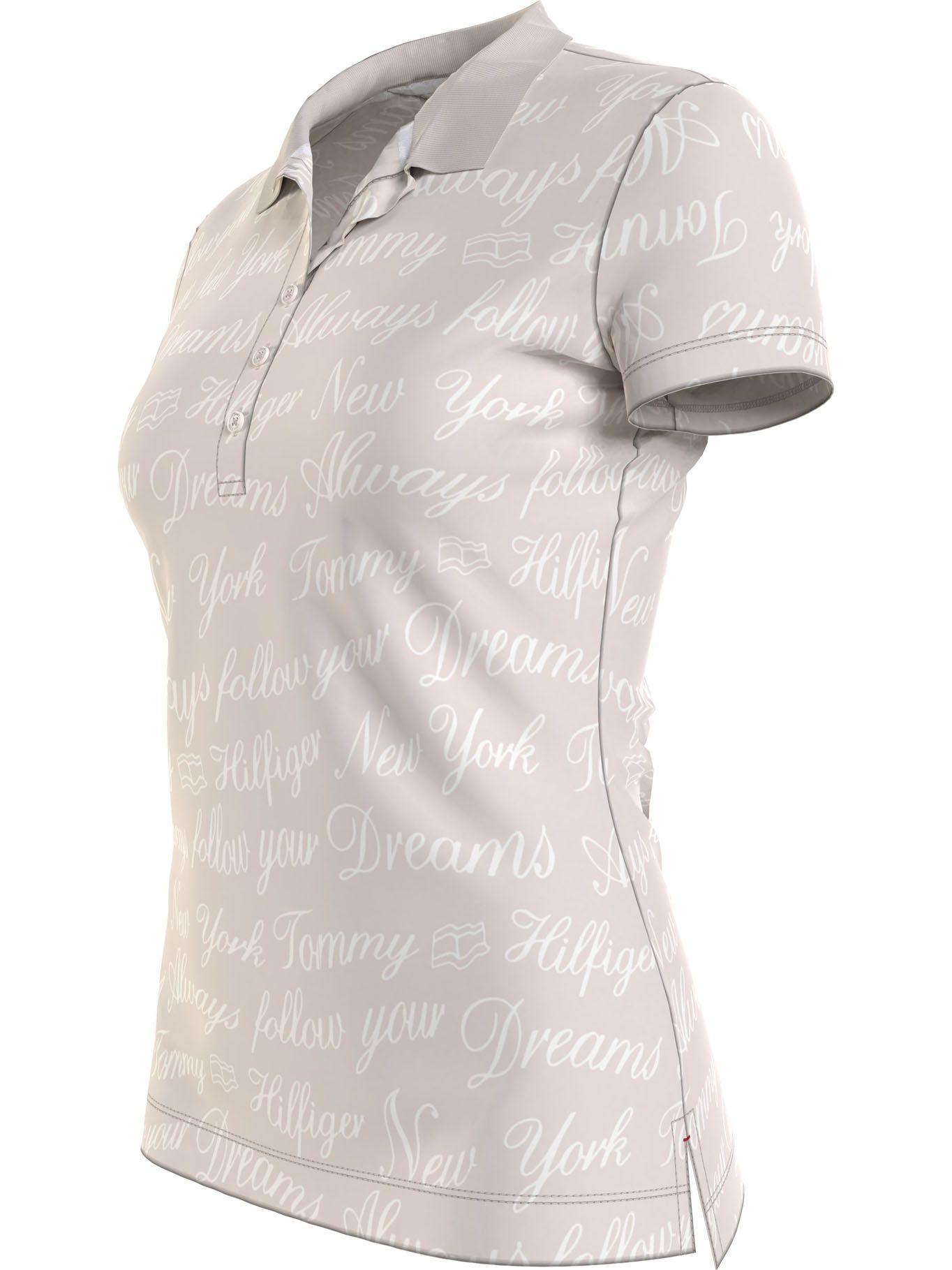 Polo Print Abstracto Slim Fit Beige Tommy Hilfiger-2