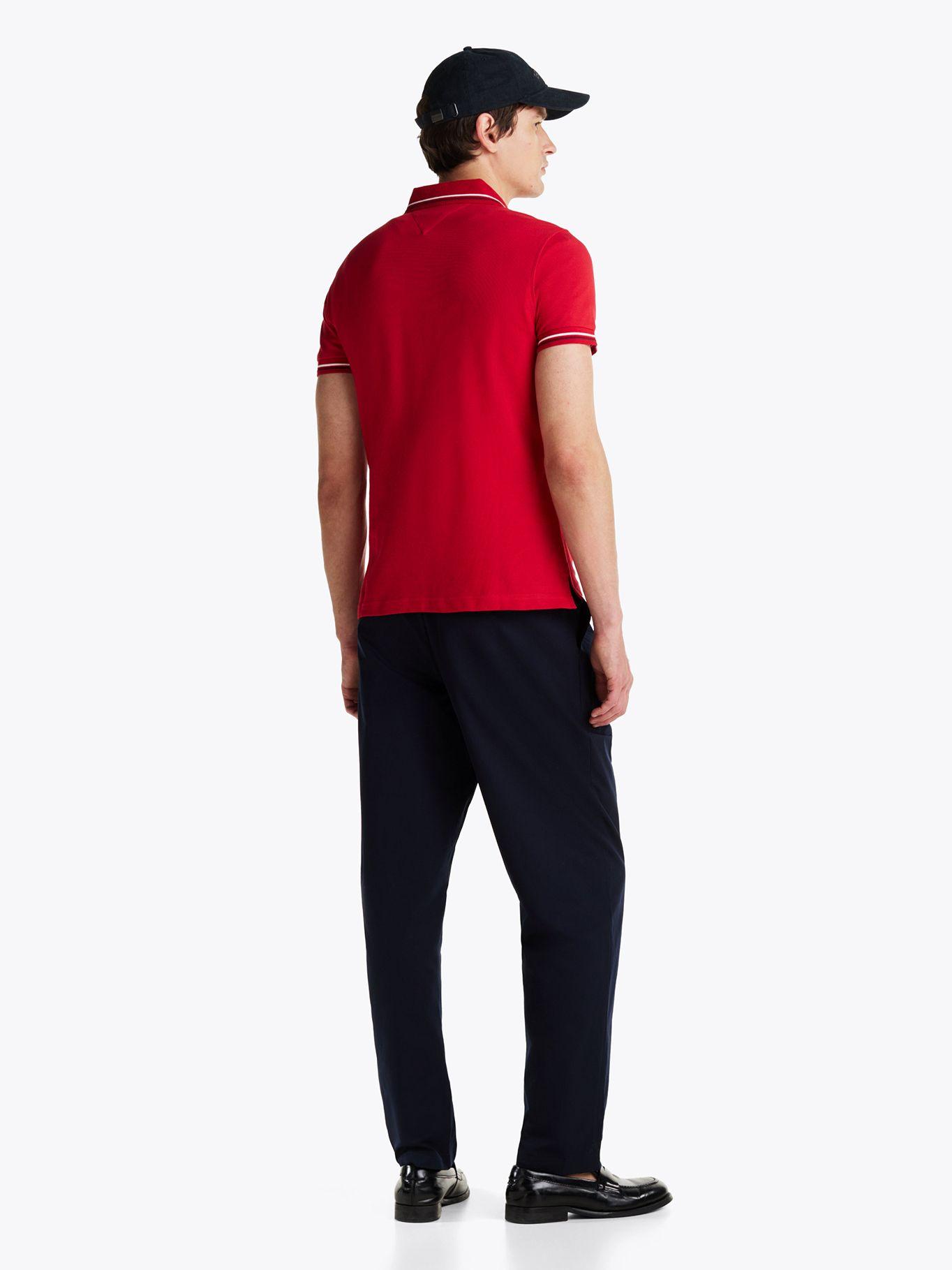 Polo Seasonal Ribeteado Slim  Rojo XLD Tommy Hilfiger-2