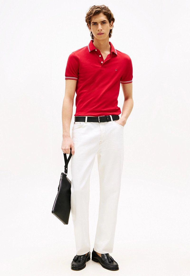 Polo Seasonal Ribeteado Slim  Rojo XLD Tommy Hilfiger-1
