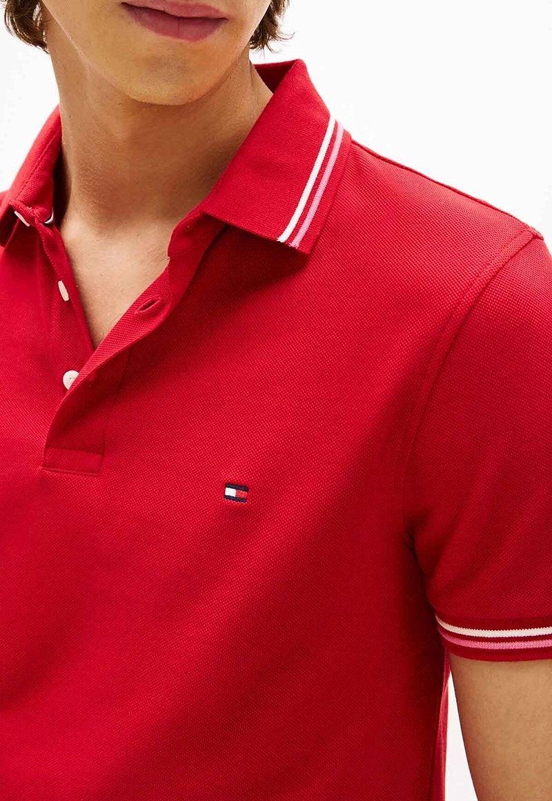 Polo Seasonal Ribeteado Slim  Rojo XLD Tommy Hilfiger-3