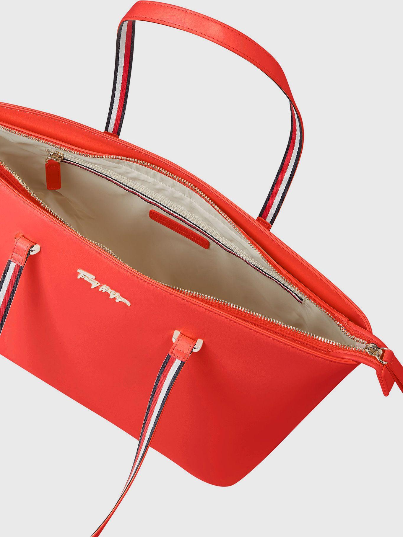 Tote Im Latam Con Firma Th Rojo Tommy Hilfiger-2