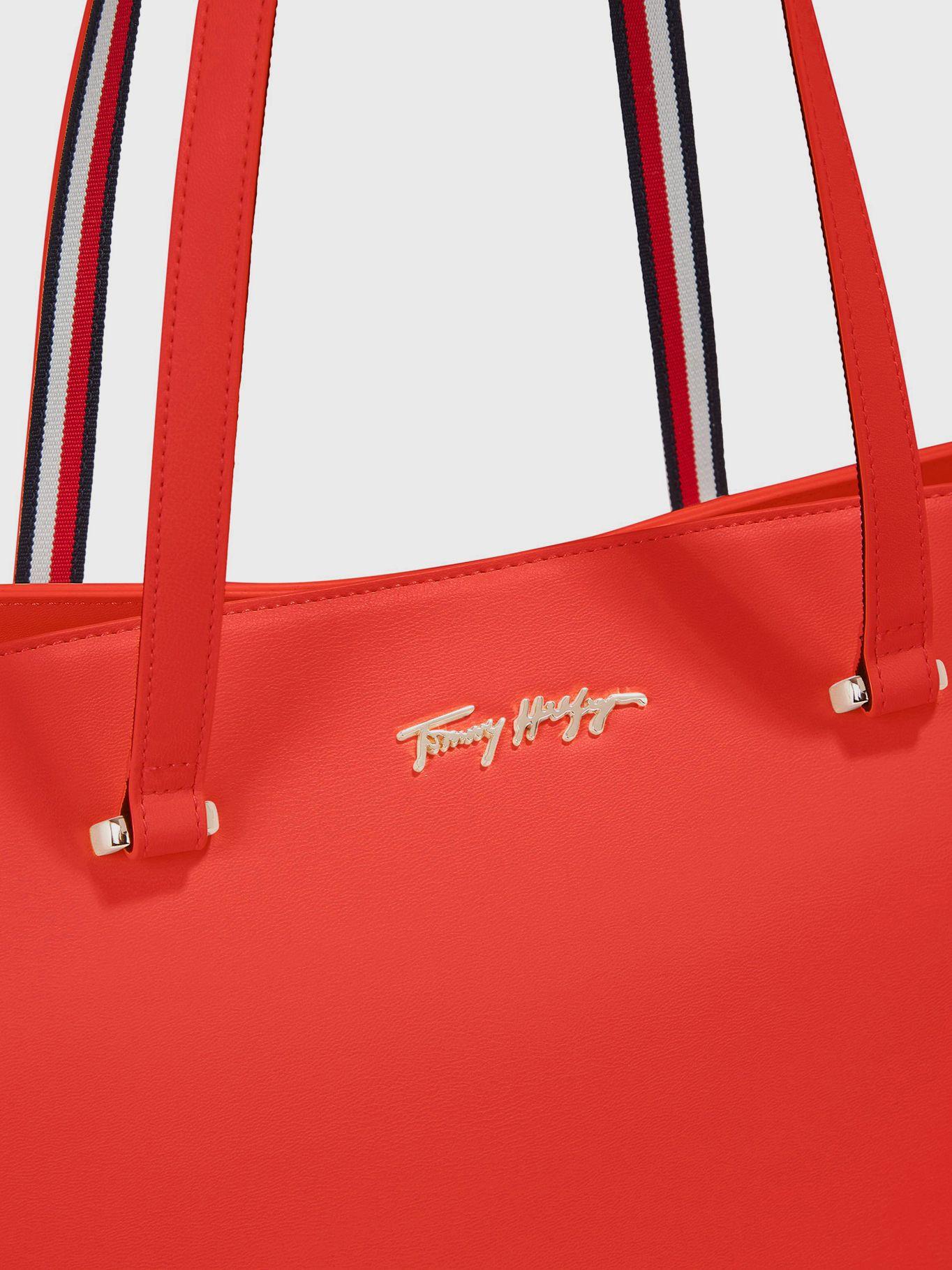 Tote Im Latam Con Firma Th Rojo Tommy Hilfiger-3