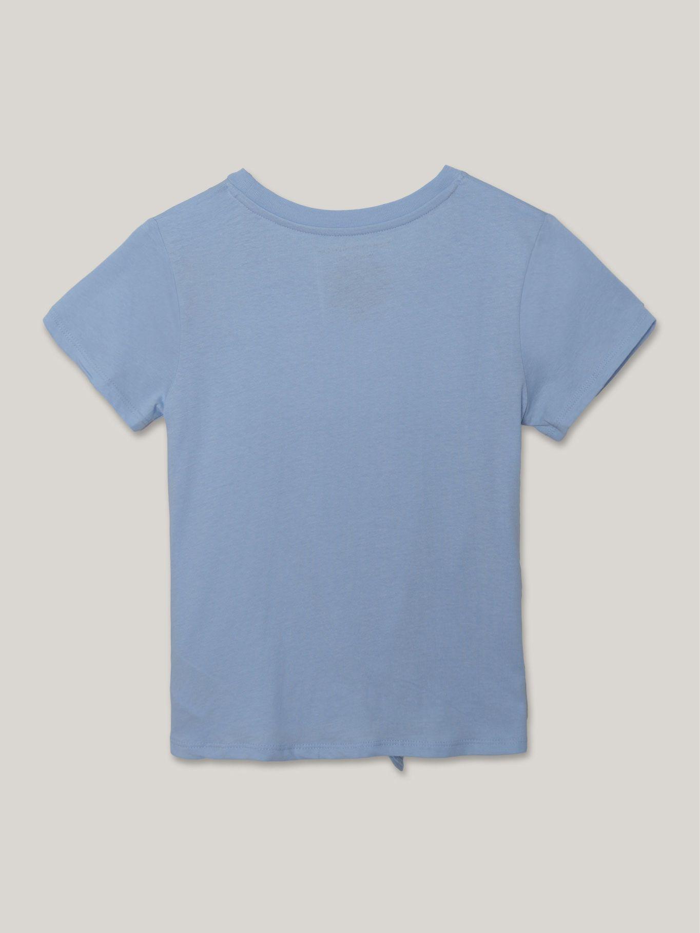 Polera De Niña Sequin Con Logo Celeste Tommy Hilfiger-1