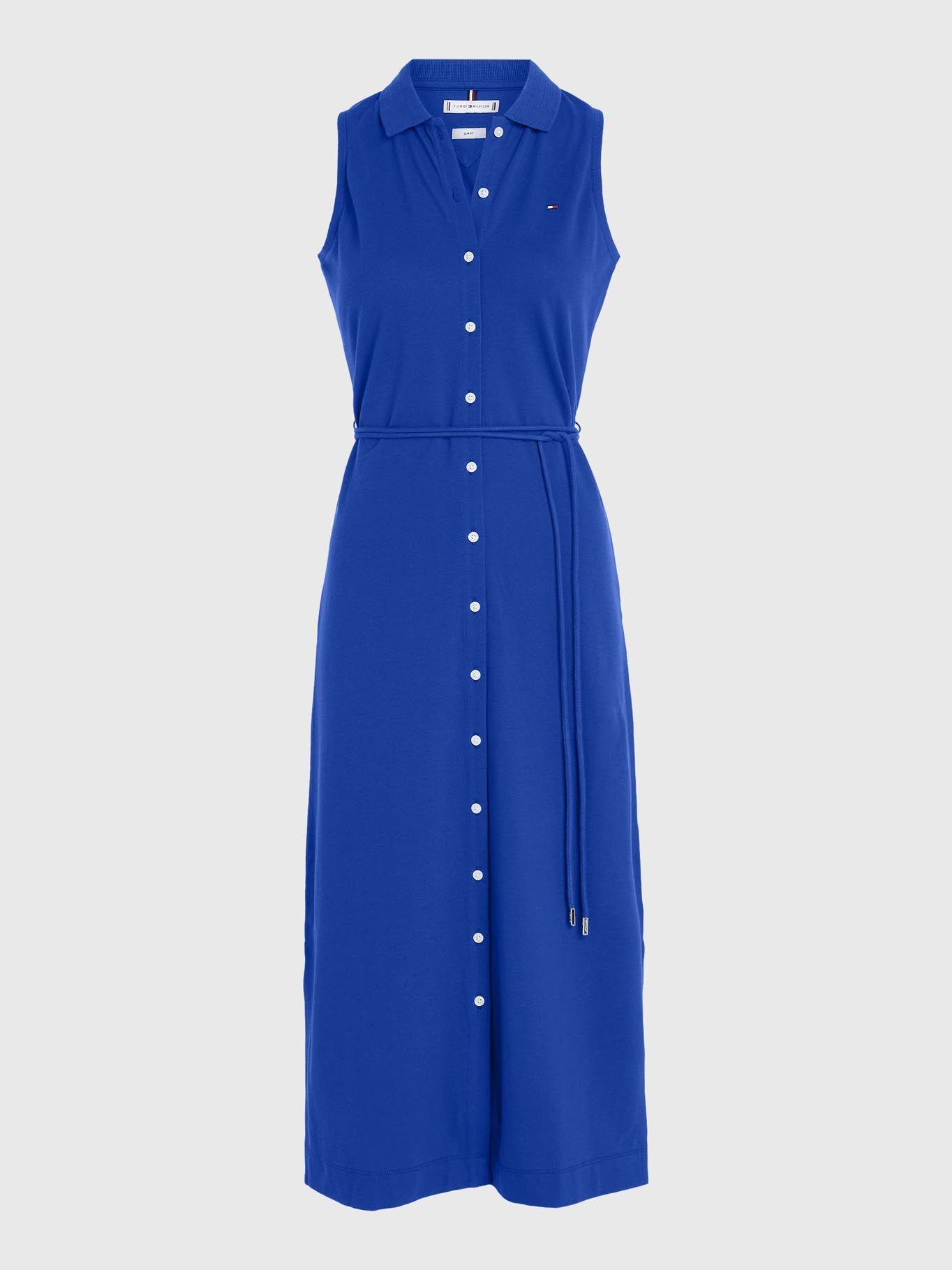 Vestido Midi Polo Sin Mangas Azul Tommy Hilfiger-4