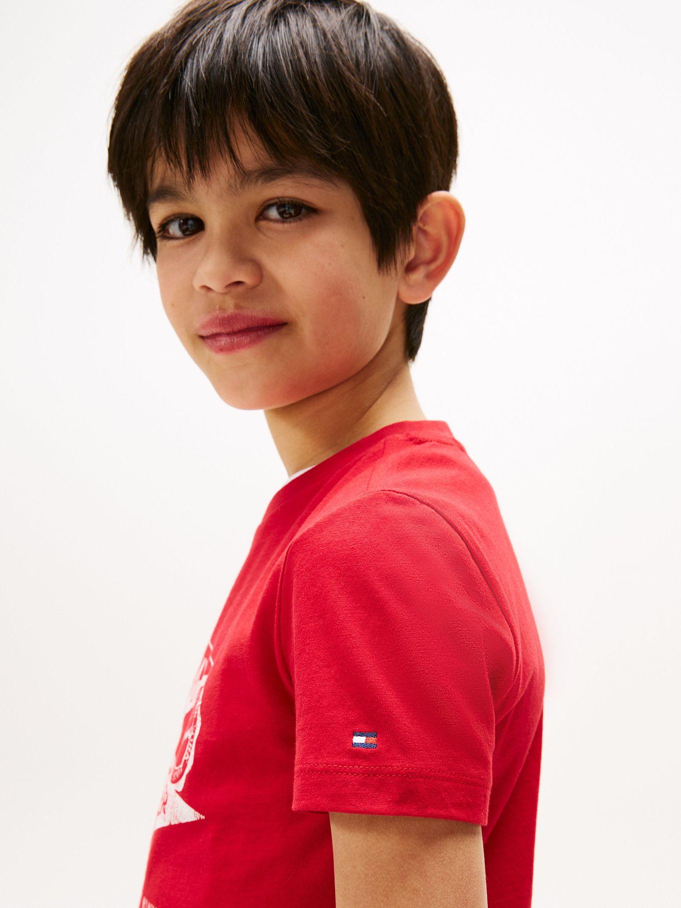 Polera Con Estampado Gráfico Rojo Tommy Hilfiger-3