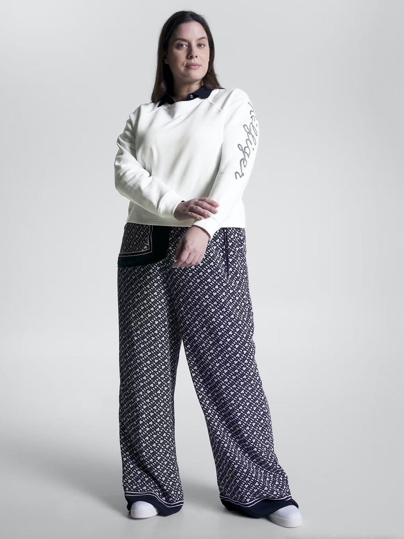 Polerón Curve Con Logo Blanco Tommy Hilfiger-1