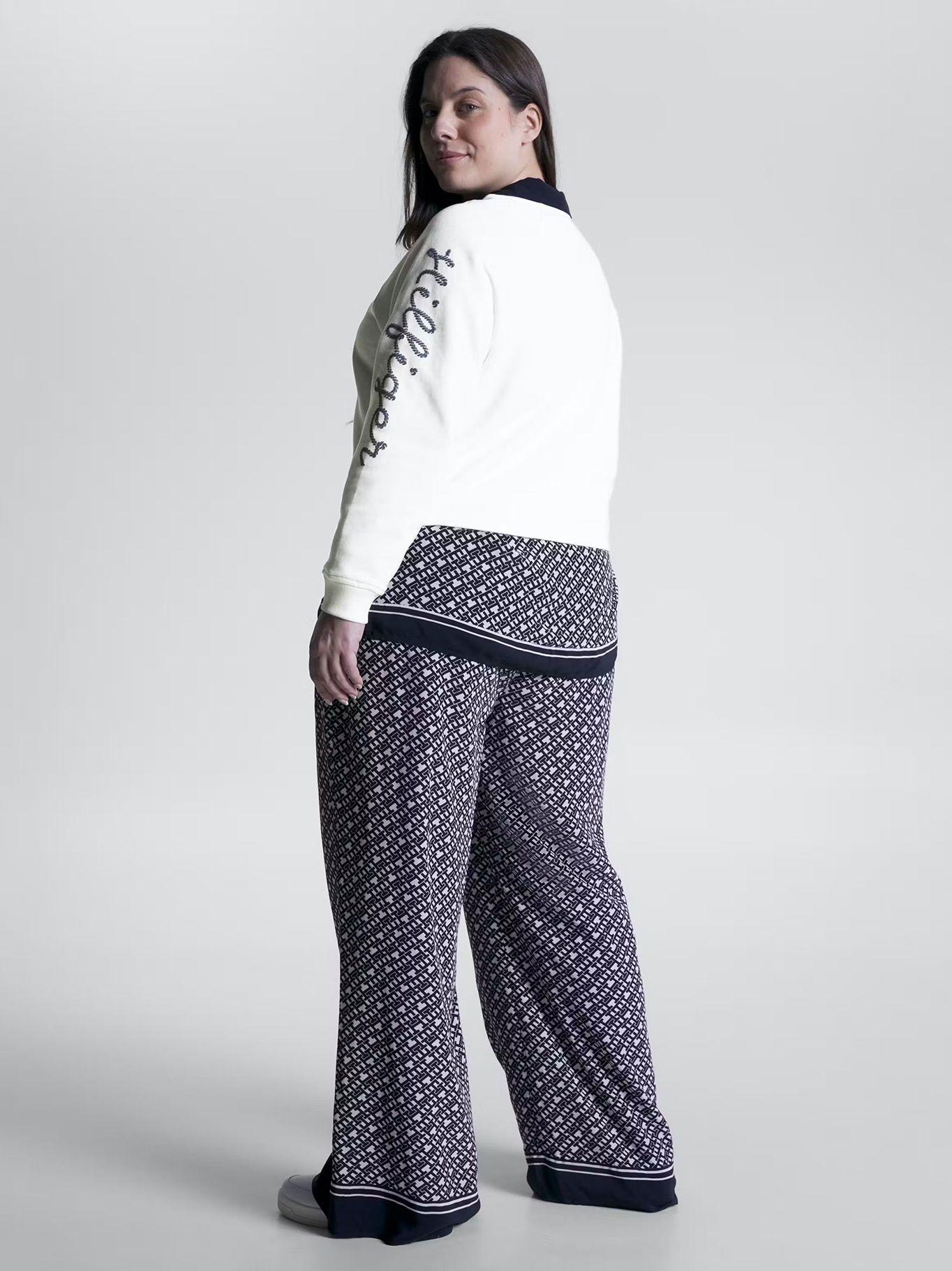 Polerón Curve Con Logo Blanco Tommy Hilfiger-2