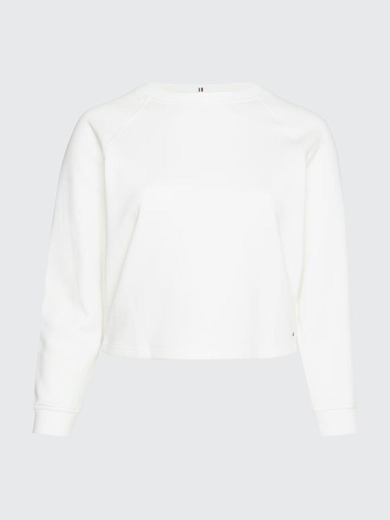 Polerón Curve Con Logo Blanco Tommy Hilfiger-4