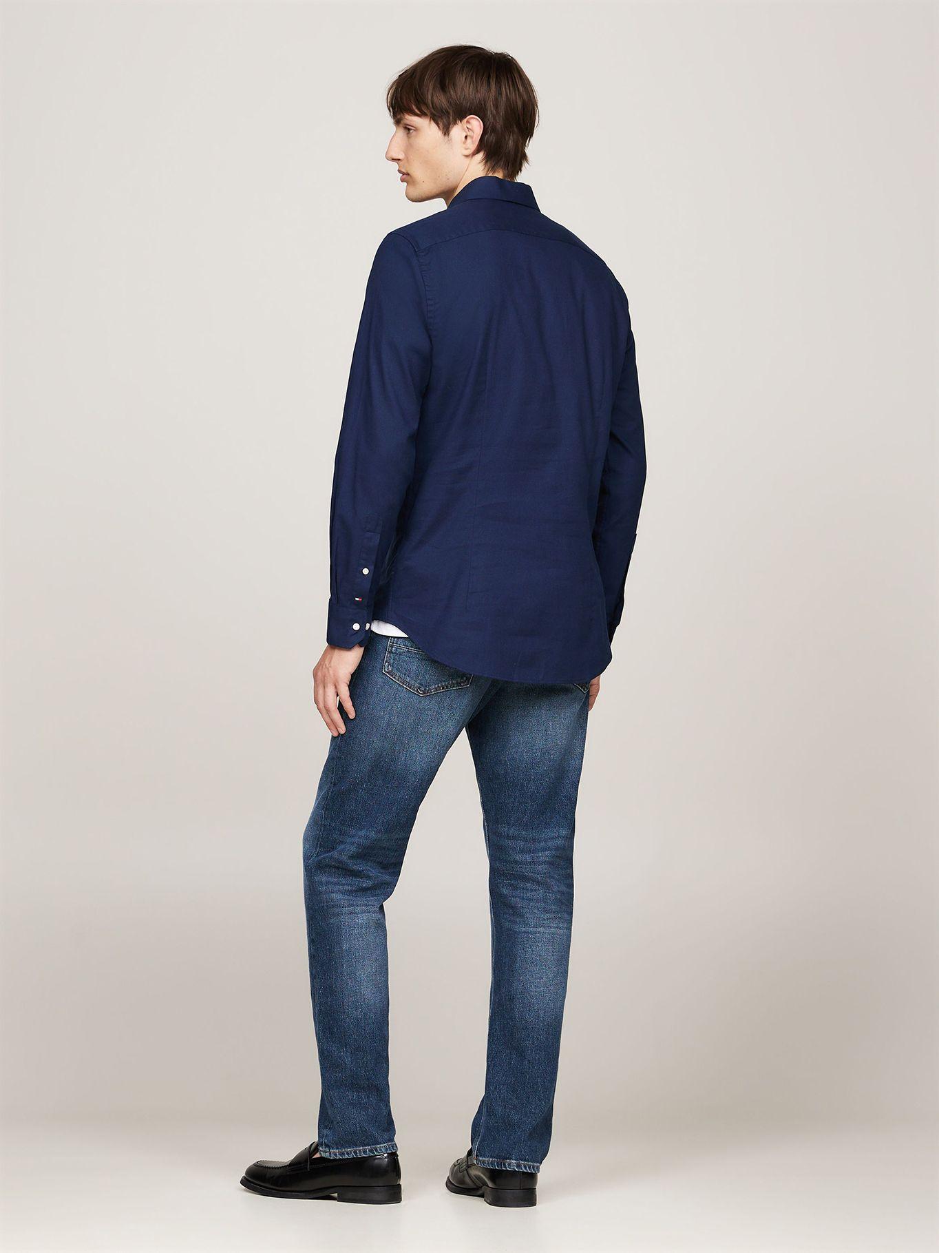Camisa Tejido Dobby Slim Fit Azul Tommy Hilfiger-2