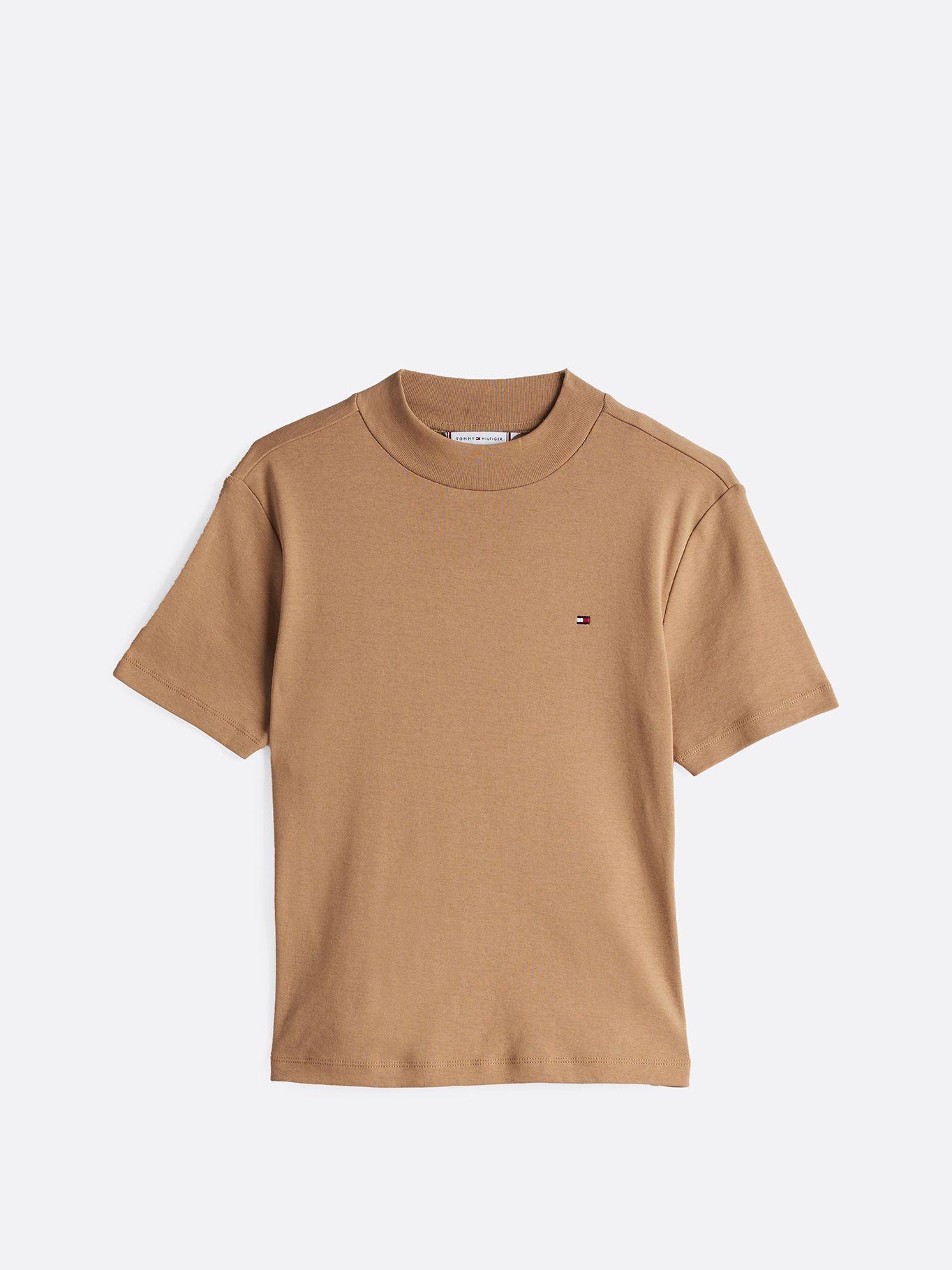 Polera Cropped Slim Fit Beige Tommy Hilfiger-4