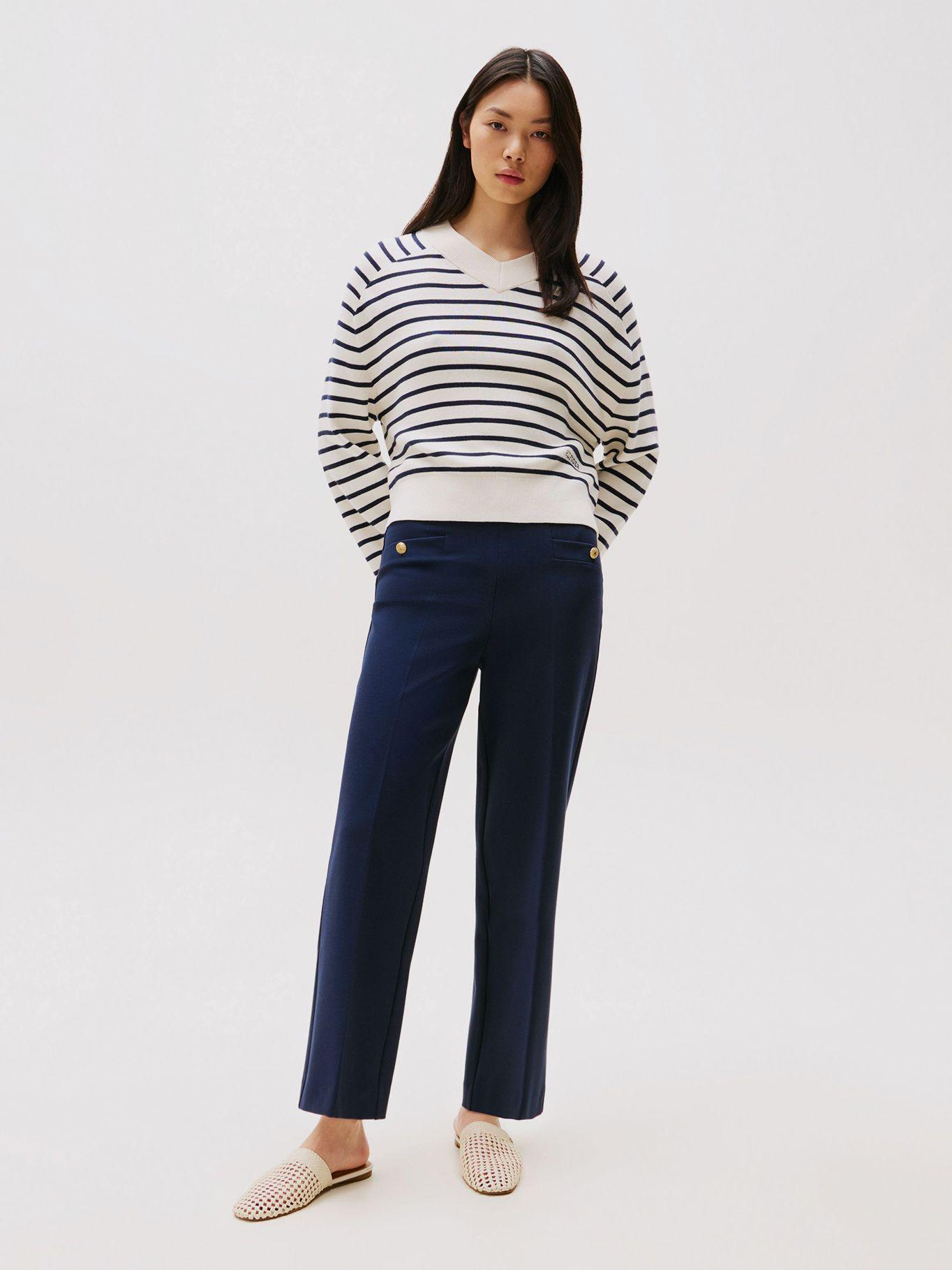 Sweater De Rayas Náuticas Blanco Tommy Hilfiger-1