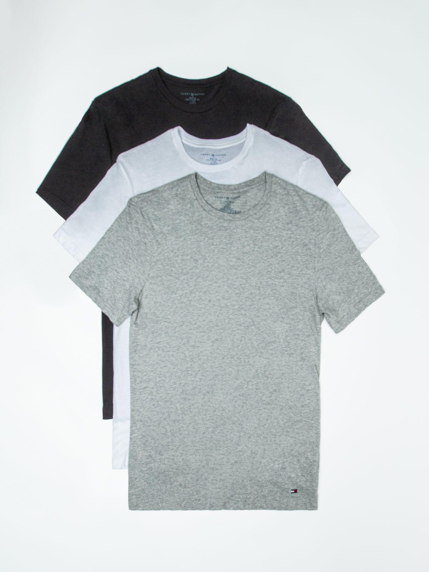 Pack De 3 Camisetas Solid C-Neck Negro Tommy Hilfiger-0