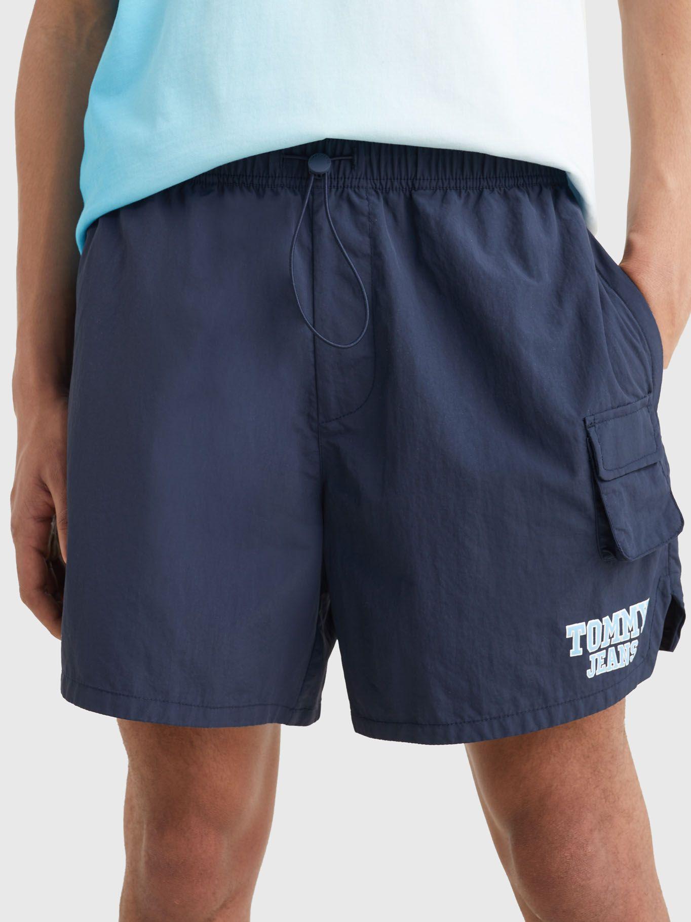 Shorts Running Con Logo Azul Tommy Jeans-0